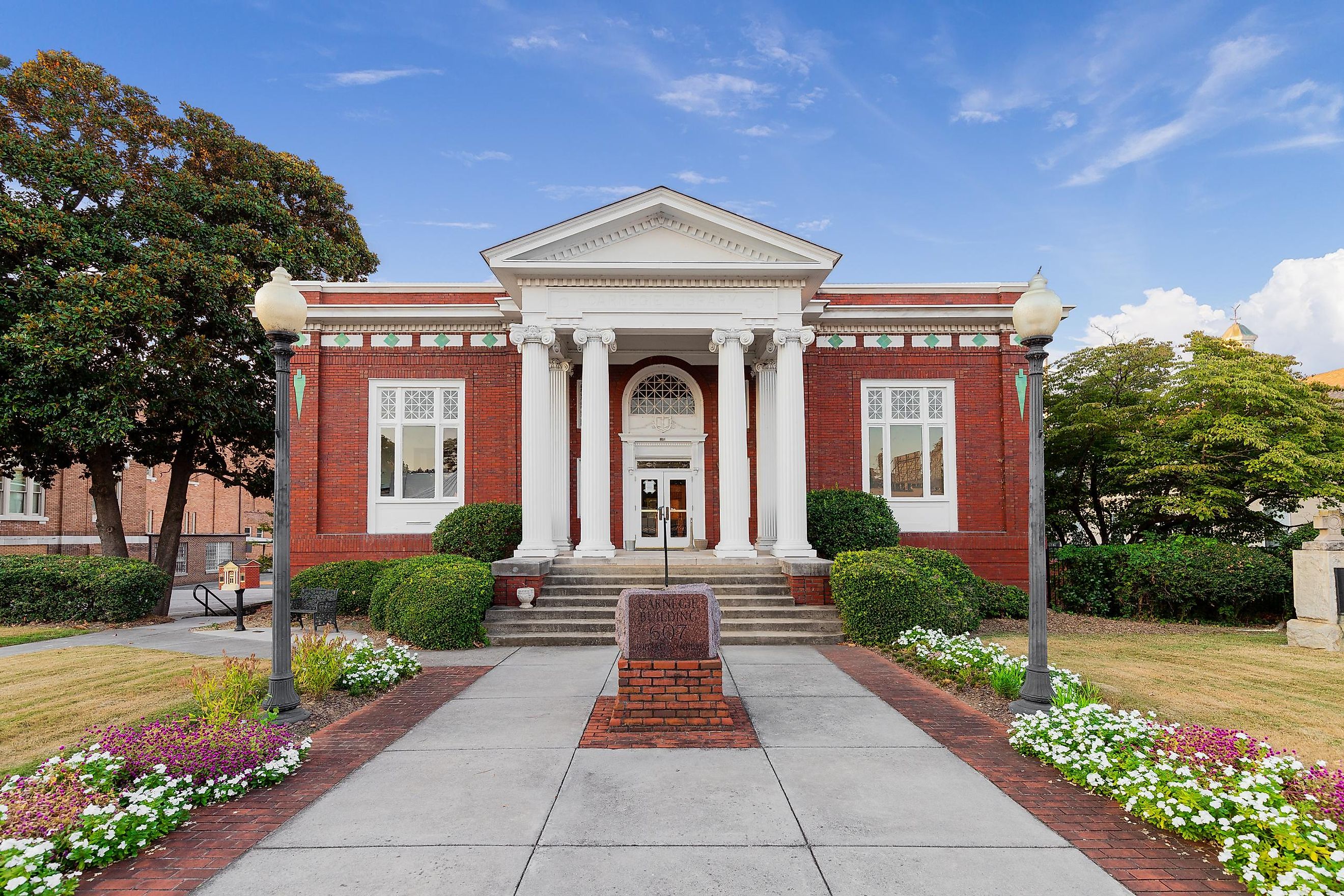 The Old Carnegie Library was built in 1911 by Andrew Carnegie