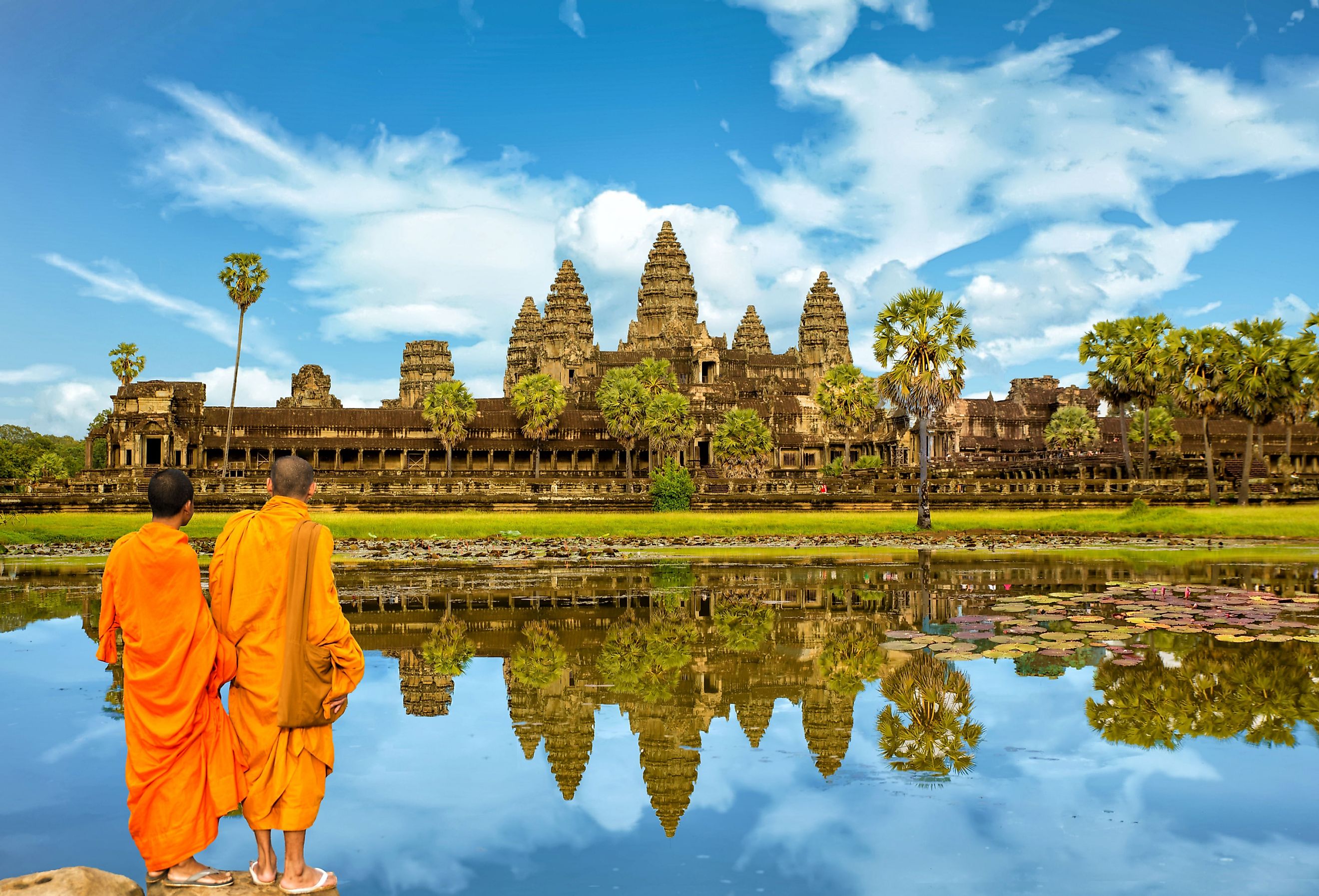 The temple complex of Angkor Wat in Cambodia. Image credit Sakdawut Tangtongsap via Shutterstock 