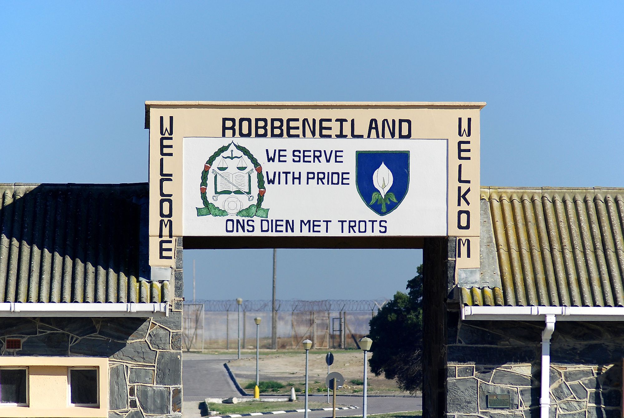 Outside Robben Island prison where former President of South Africa Nelson Mandela was imprisoned. Image credit: meunierd/Shutterstock.com