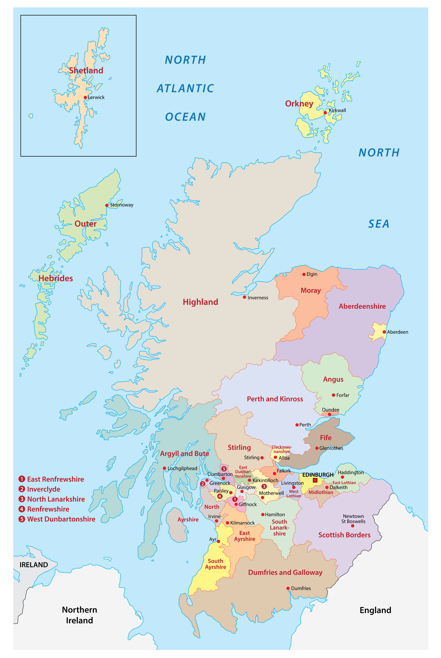 United Kingdom - Highlands, Islands, Geography