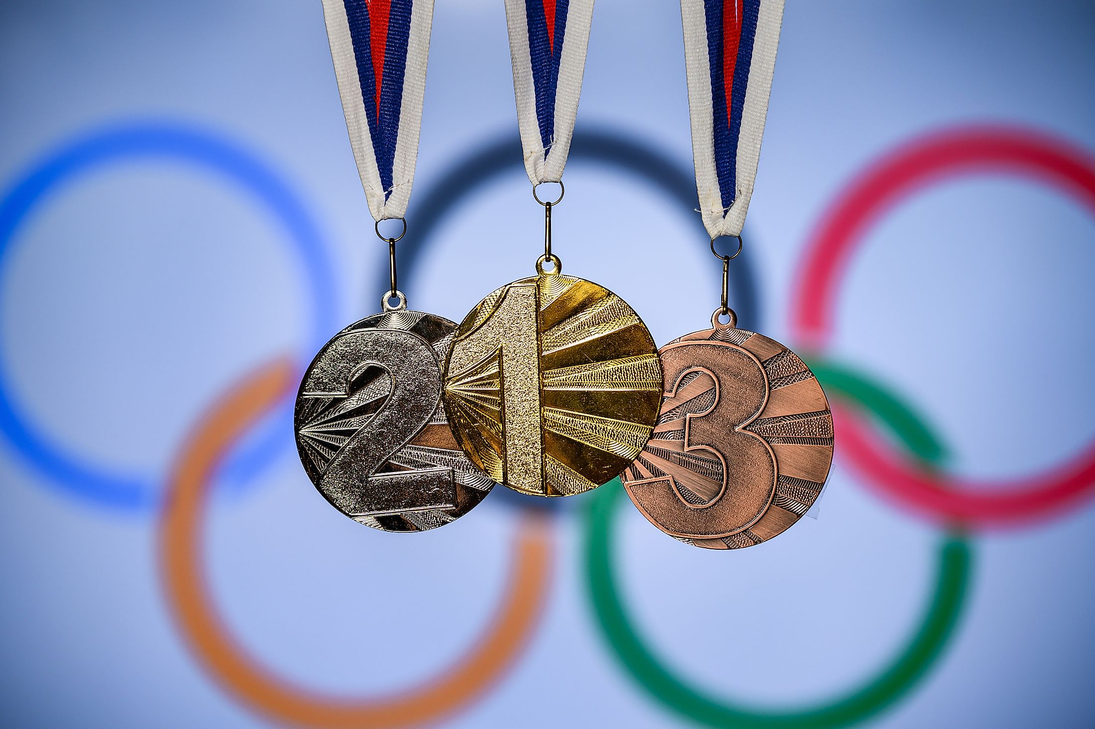 The coveted medals of Olympic Games. Editorial credit: kovop58 / Shutterstock.com