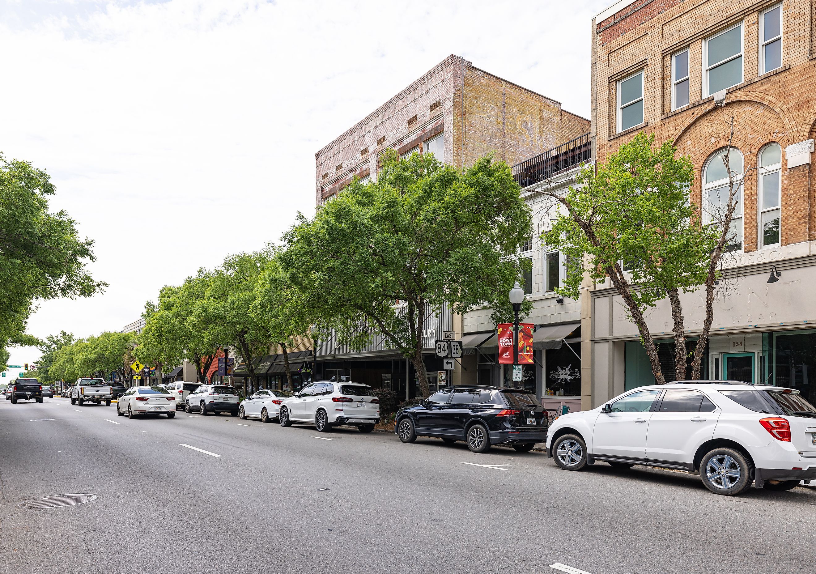 Valdosta, Georgia, USA - April 16, 2022: The old business district on Patterson Street. Roberto Galan via Shutterstock