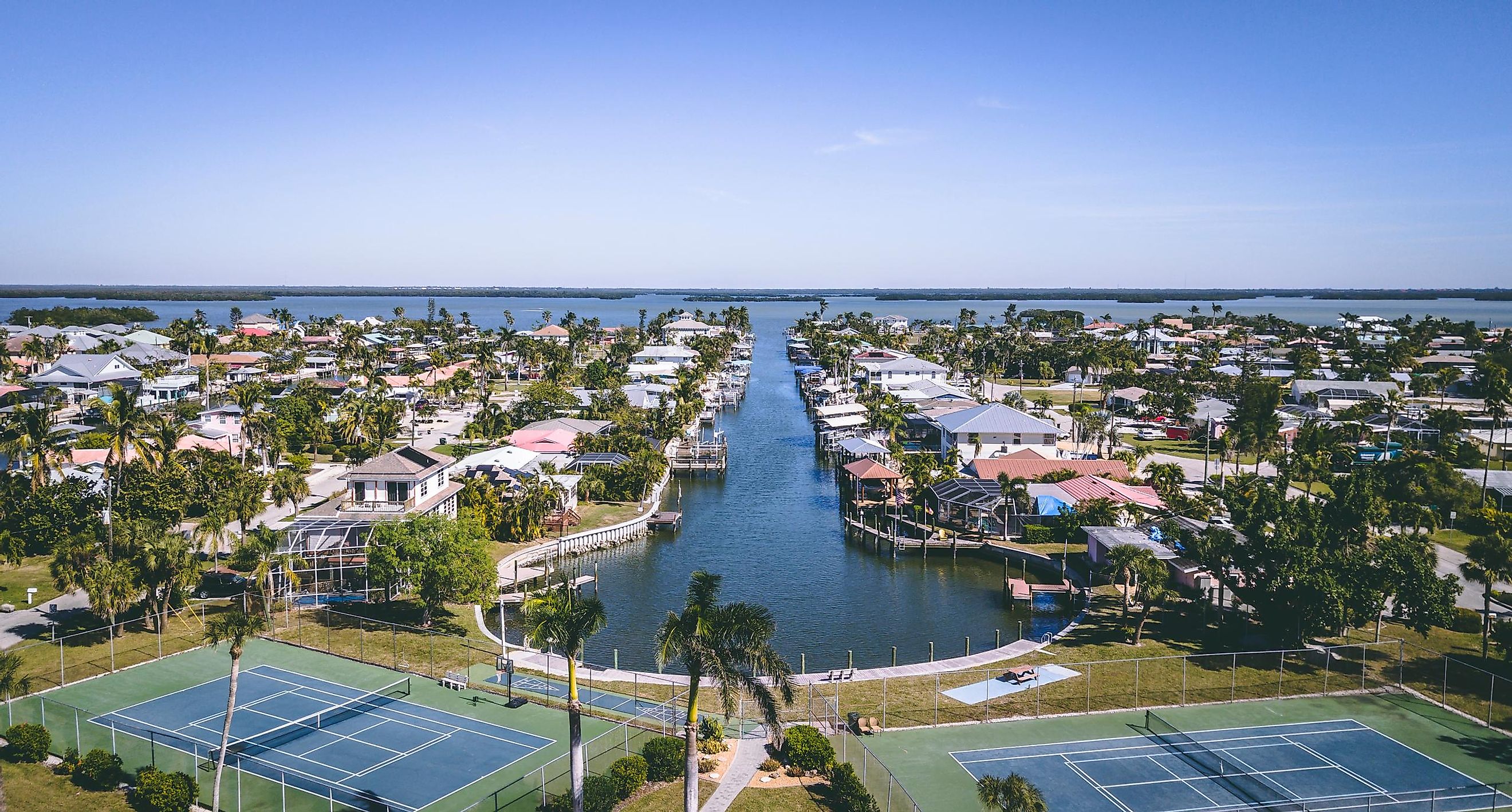 Drone photos of Fort Myers.