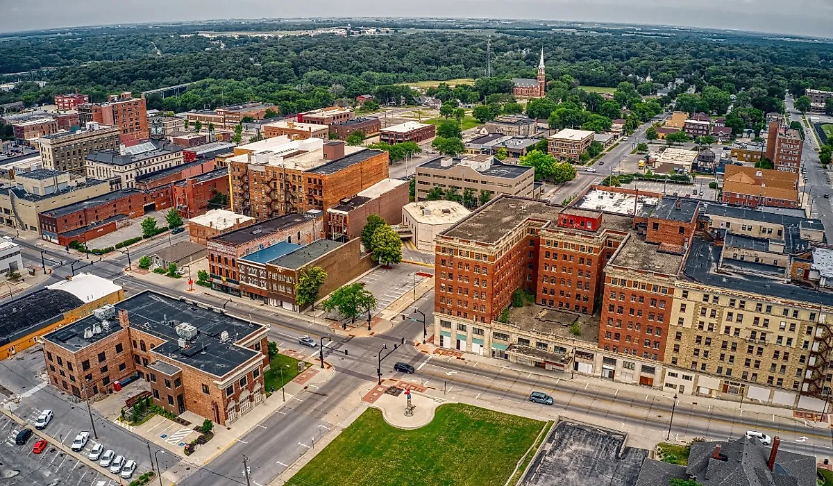 Overlooking Fort Dodge, Iowa, in summer.
