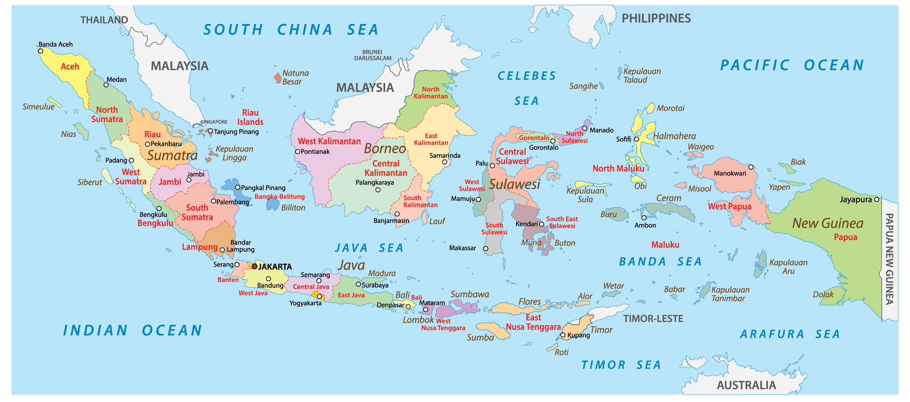 Indonesia Png Download Indonesia Map Provinces Full Size Png Image - Riset