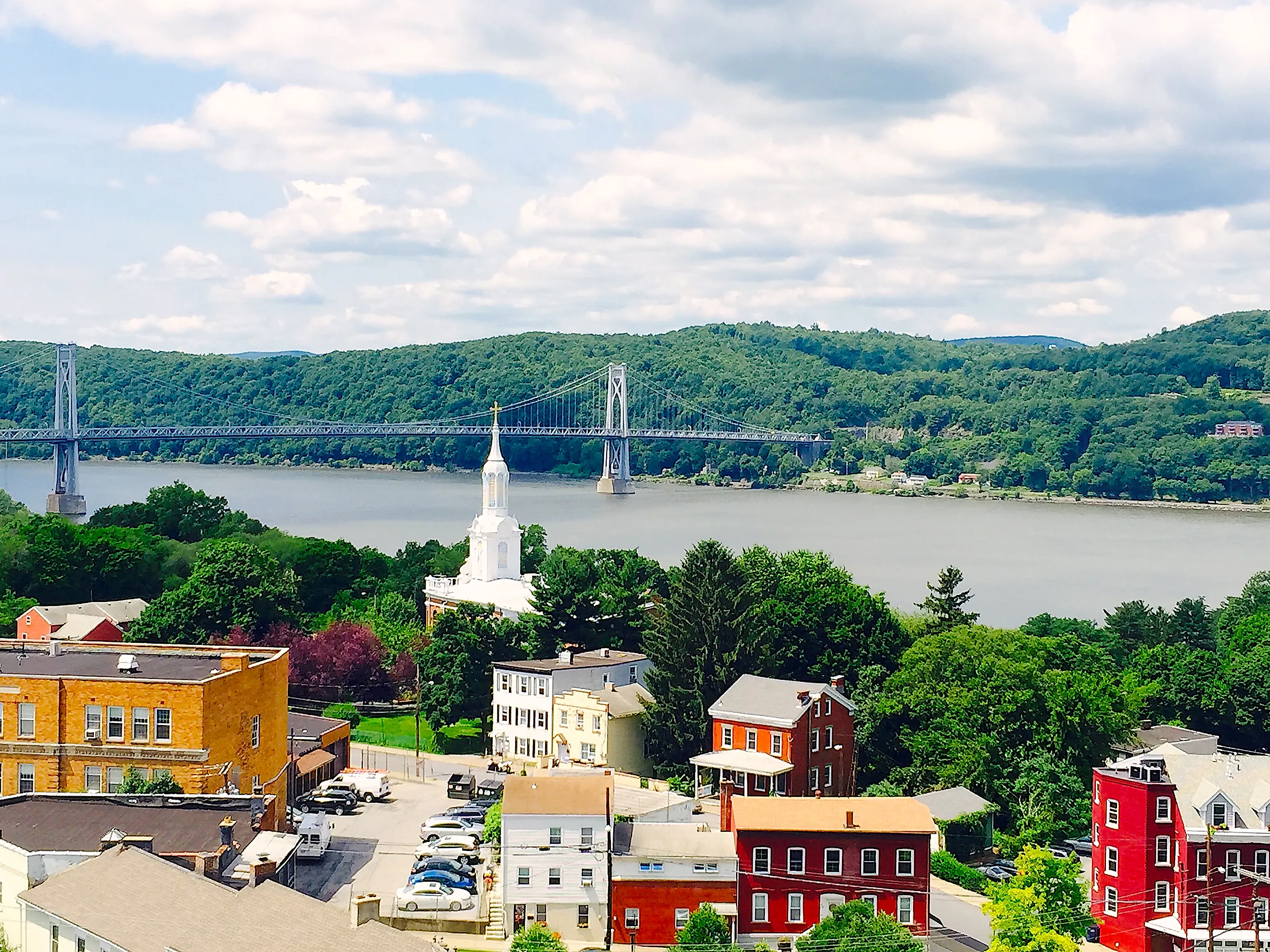 Aerial view of Hyde Park, New York
