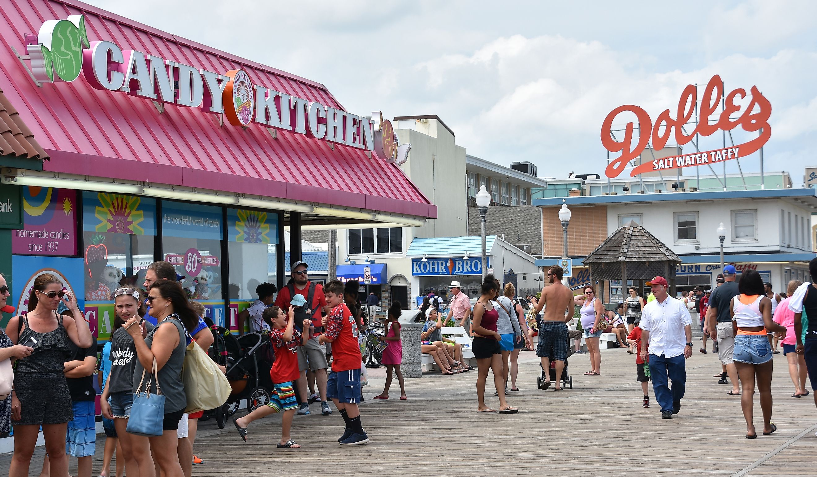 Boardwalk at Rehoboth Beach in Delaware. Editorial credit: Ritu Manoj Jethani / Shutterstock.com.