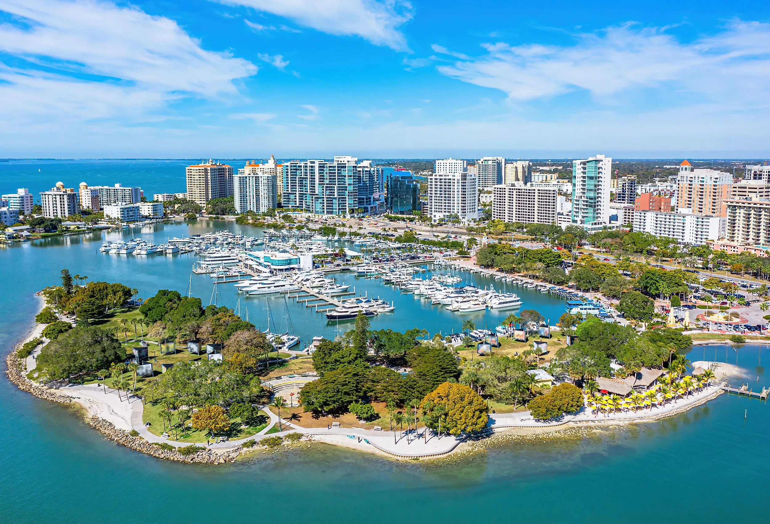 Aerial view of Sarasota, Florida