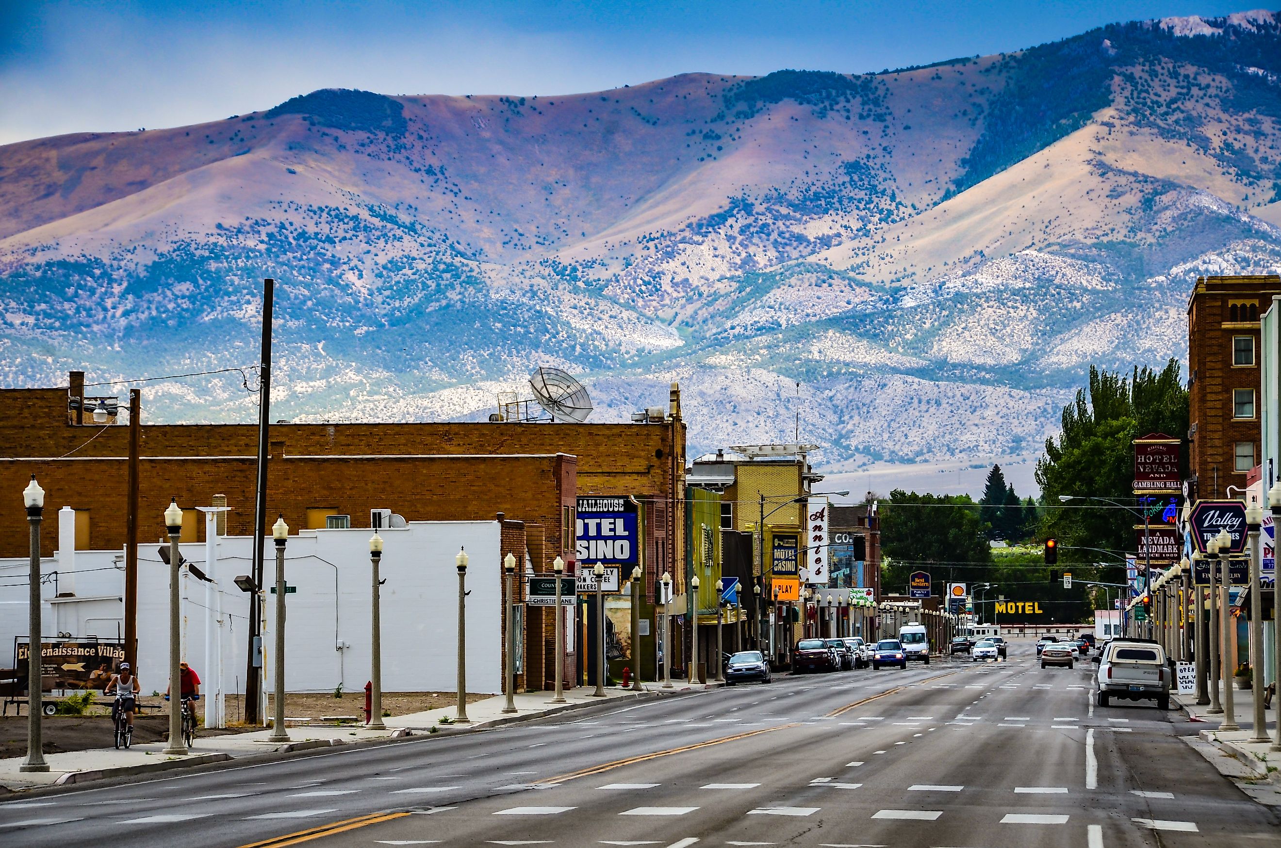 Route 50, the main street in western town of Ely, Nevada. Editorial credit: Sandra Foyt / Shutterstock.com