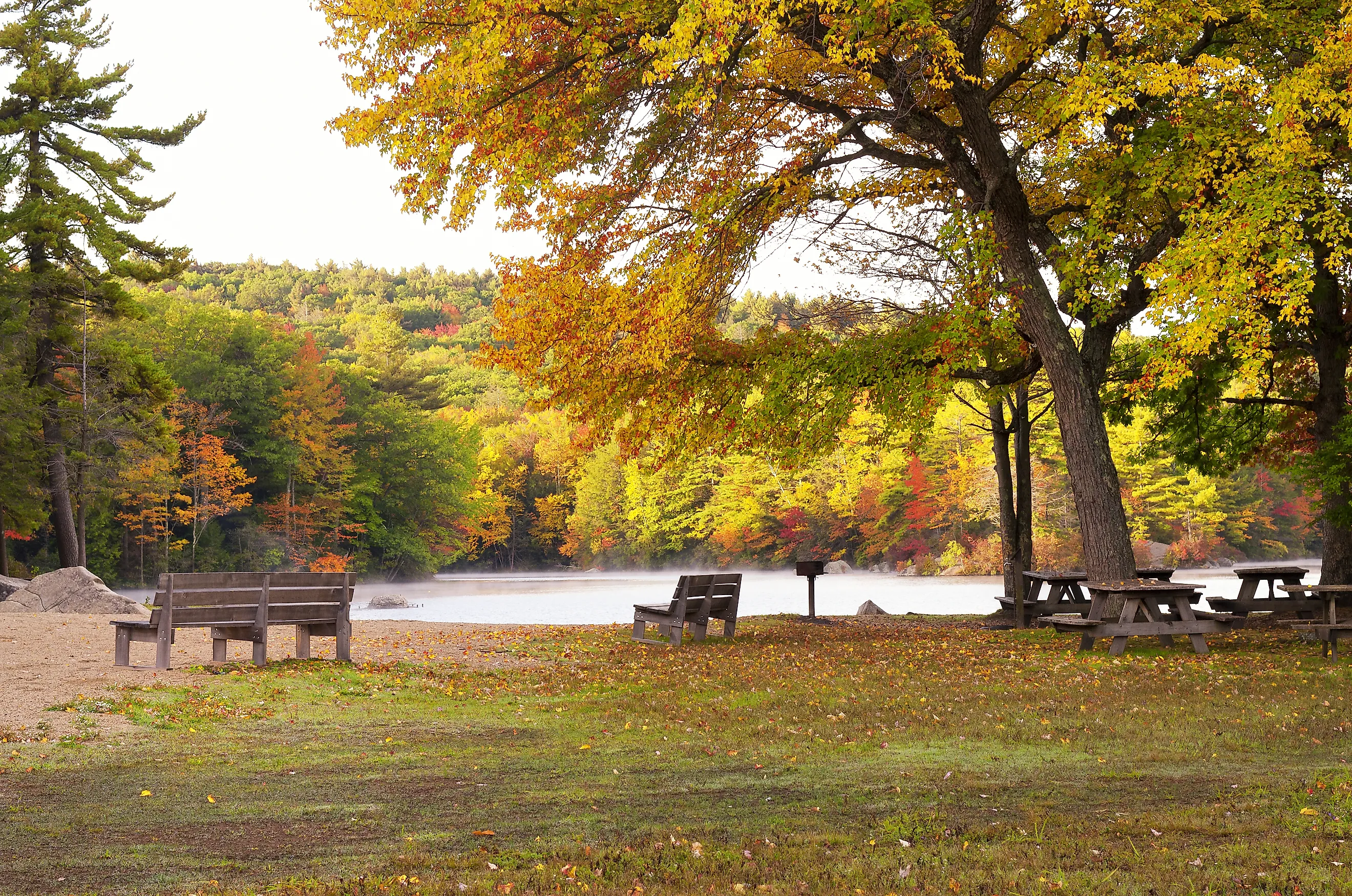 Burr Pond State Park in Torrington. Shutterstock.com