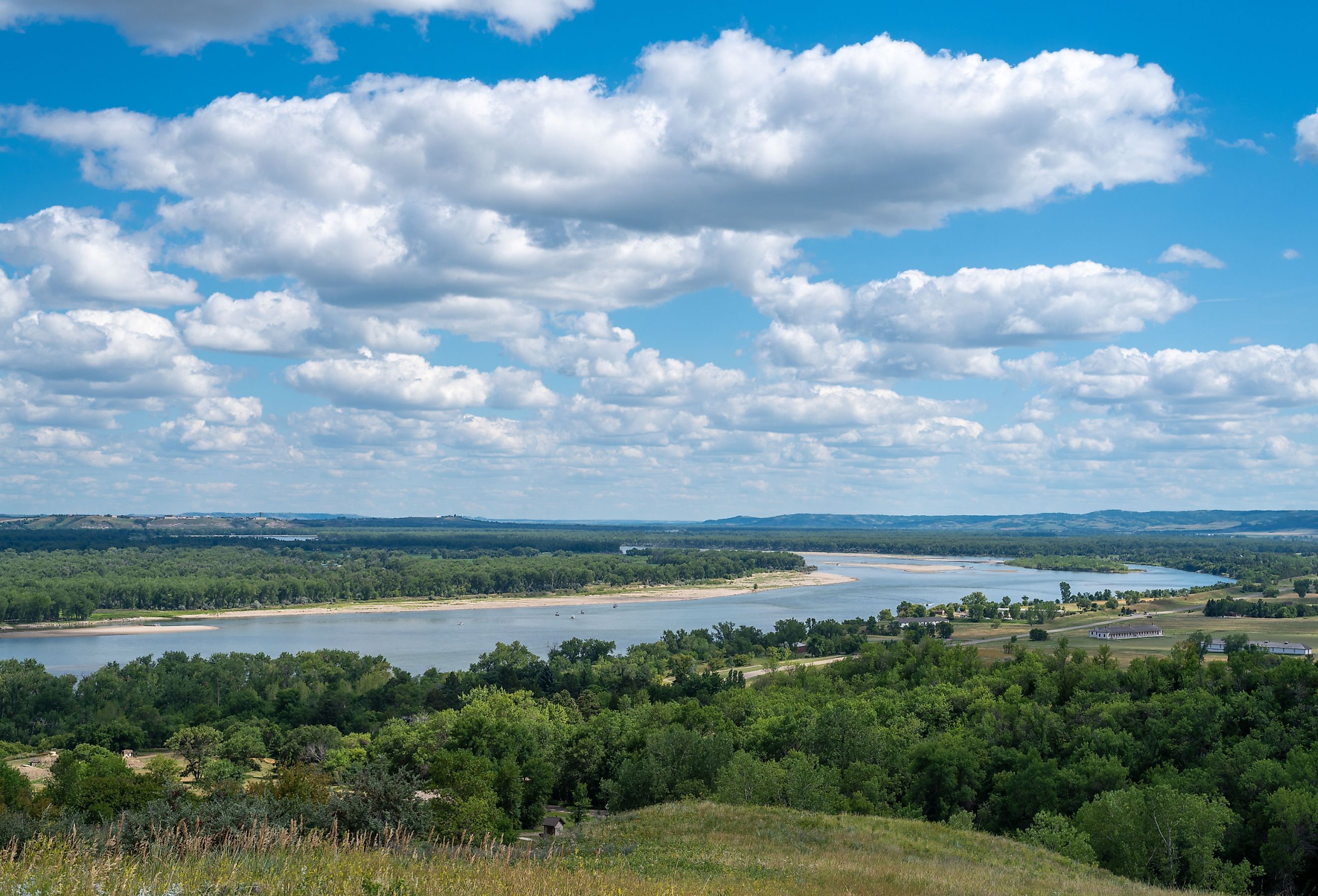 View of Missouri River Valley from Fort Ransom State Park in North Dakota.