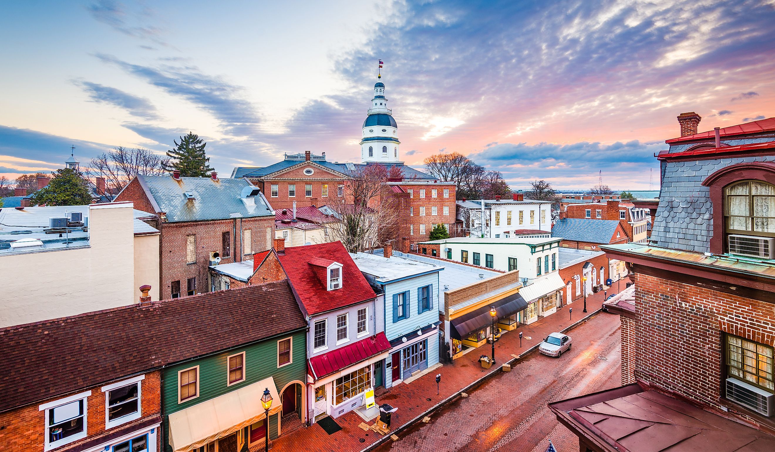 View of Chesapeake City, Maryland.