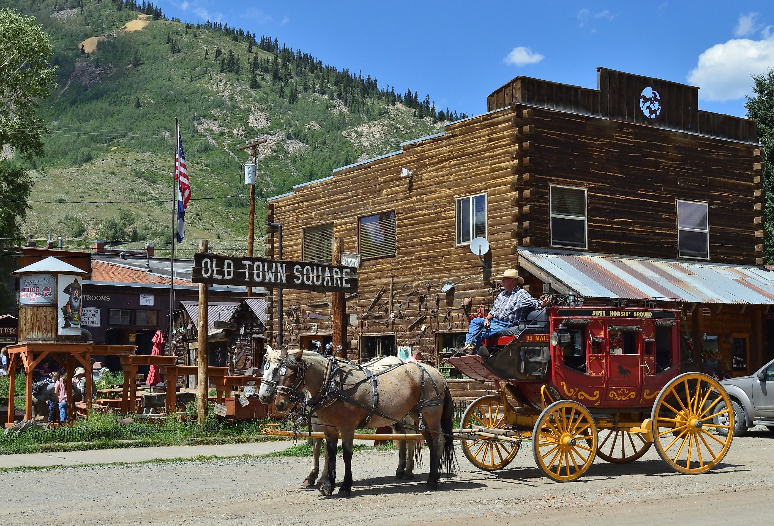 Old Town Square in Silverton, Colorado. Image credit Christophe KLEBERT via Shutterstock