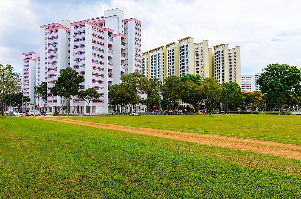 Residential buildings in Singapore.