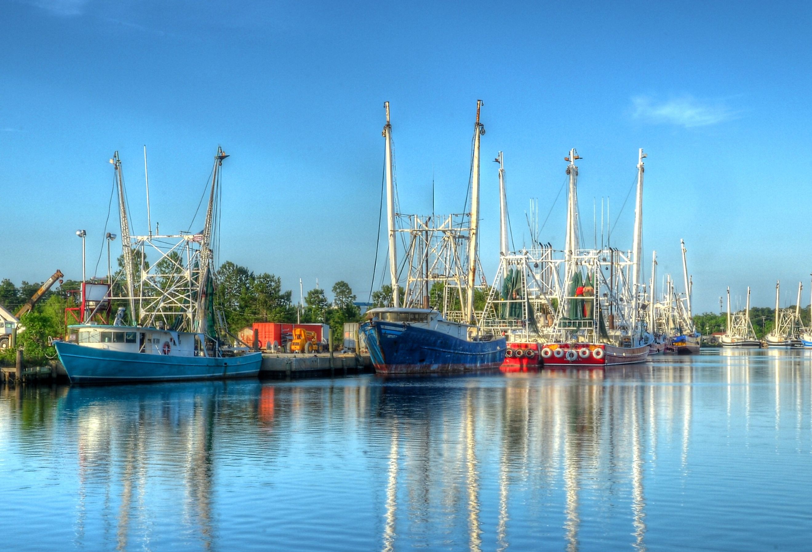 The marina at  Bayou La Batre, Alabama.