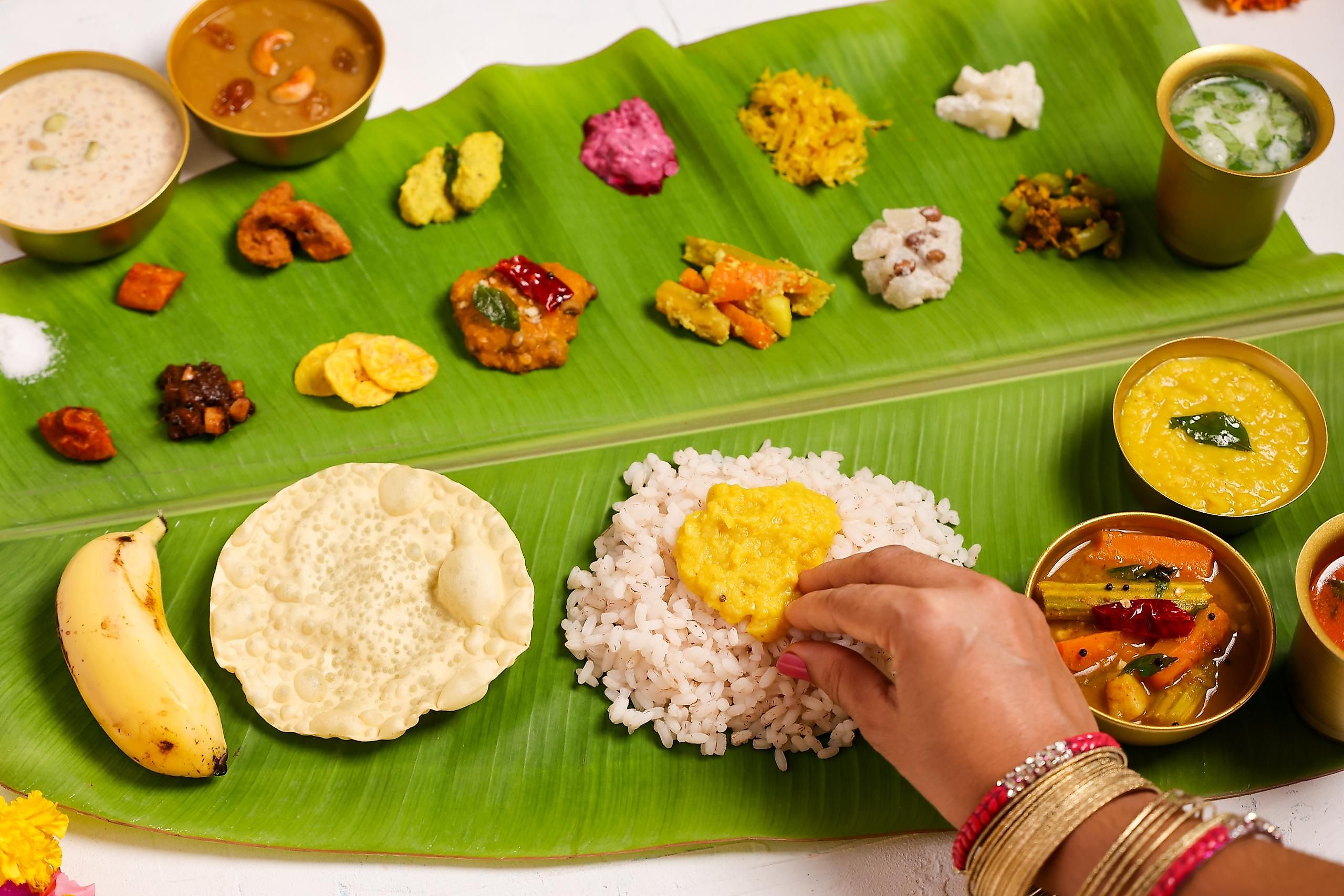 India vegetarian meal.