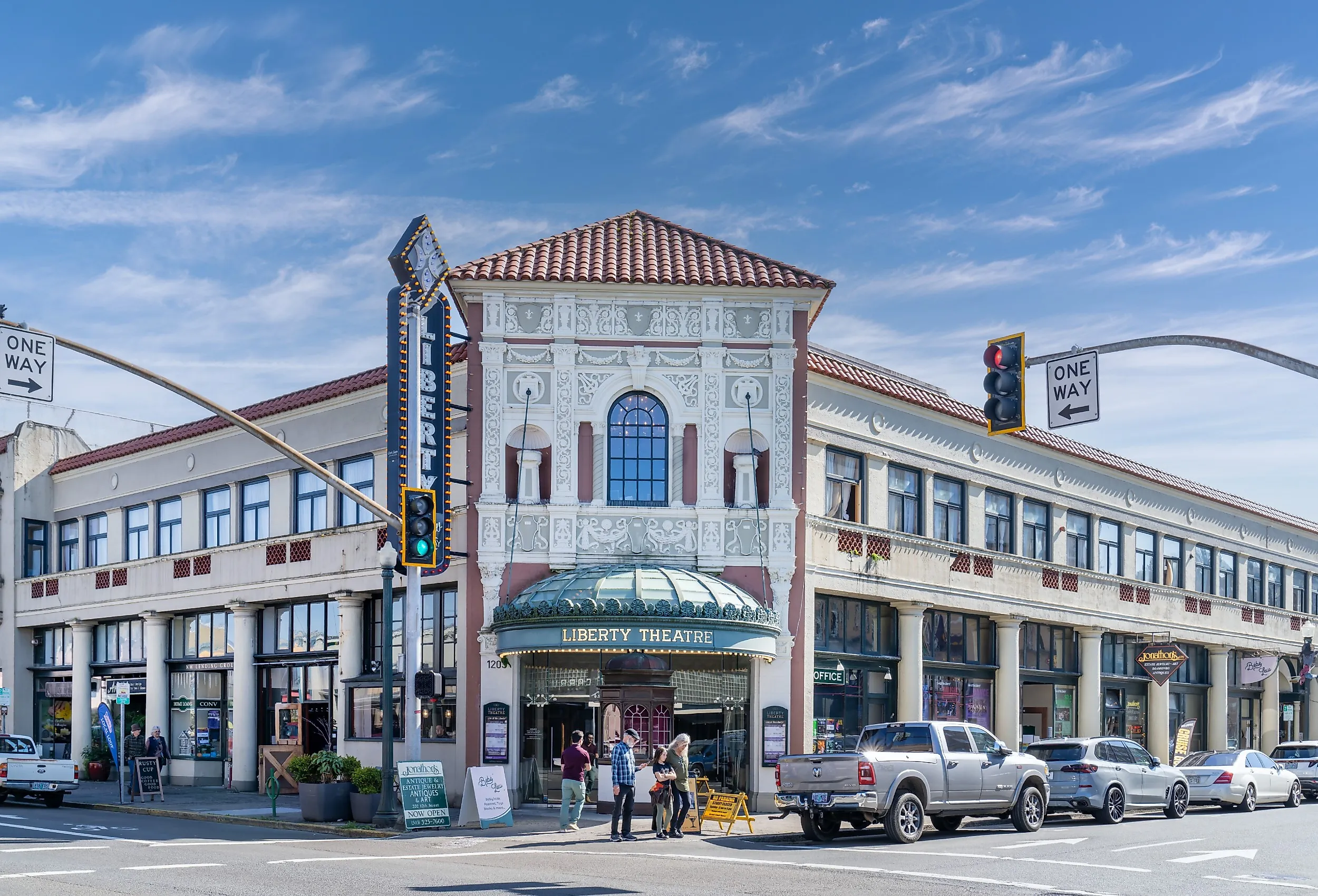 Liberty Theatre in downtown Astoria, Oregon. Image credit BZ Travel via Shutterstock.com