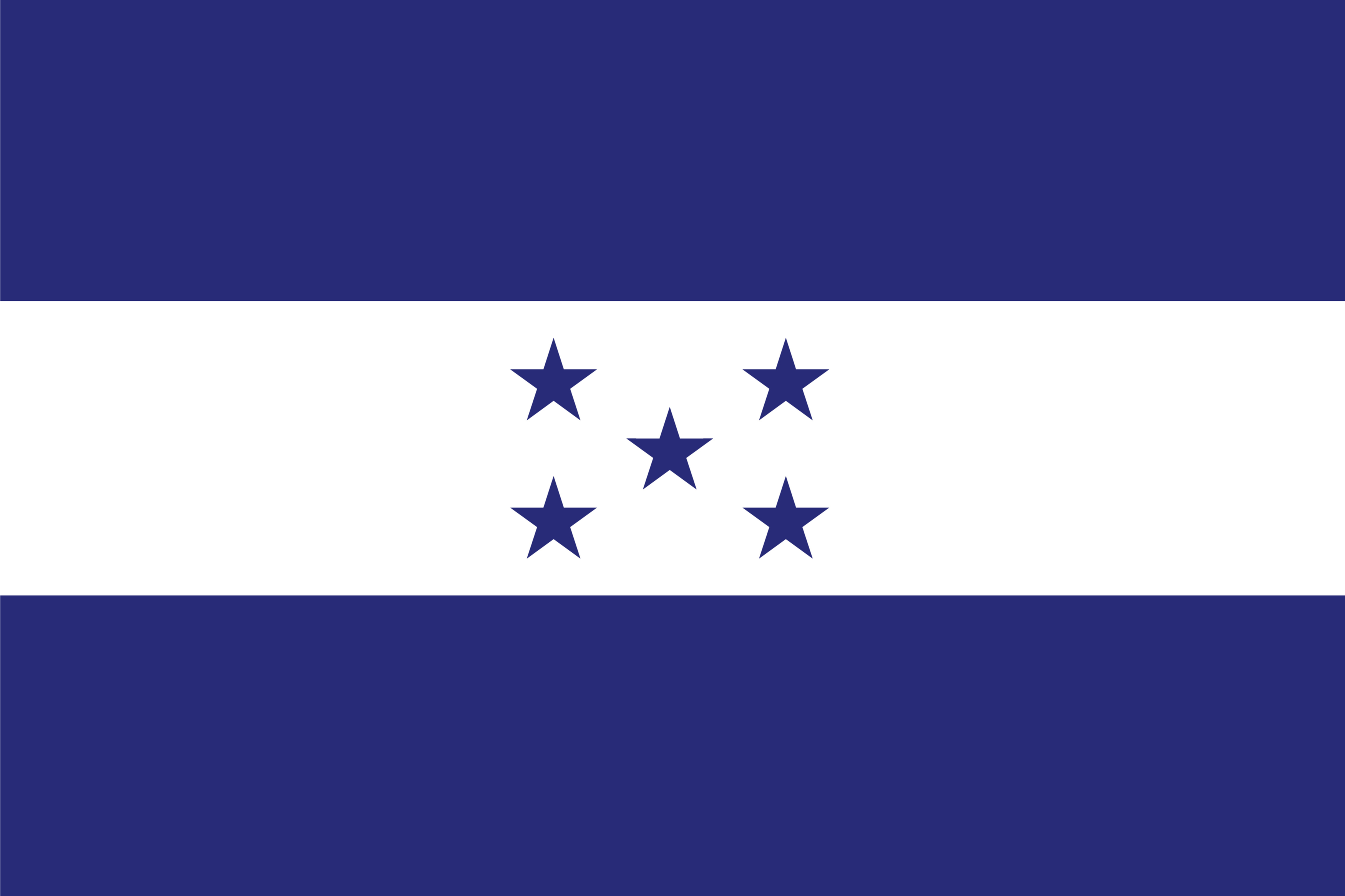 The official flag of Honduras.