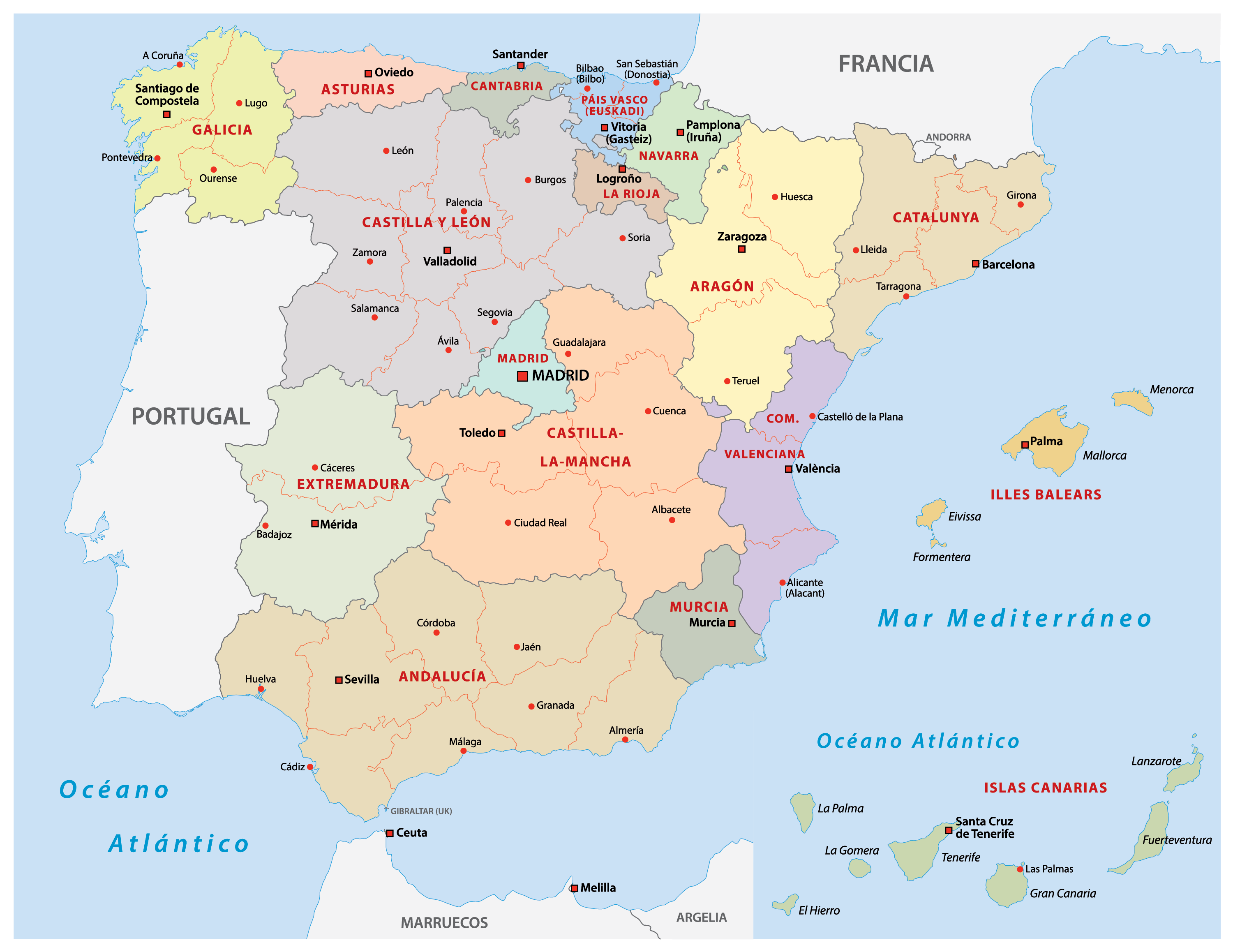 Spain Maps Facts World Atlas