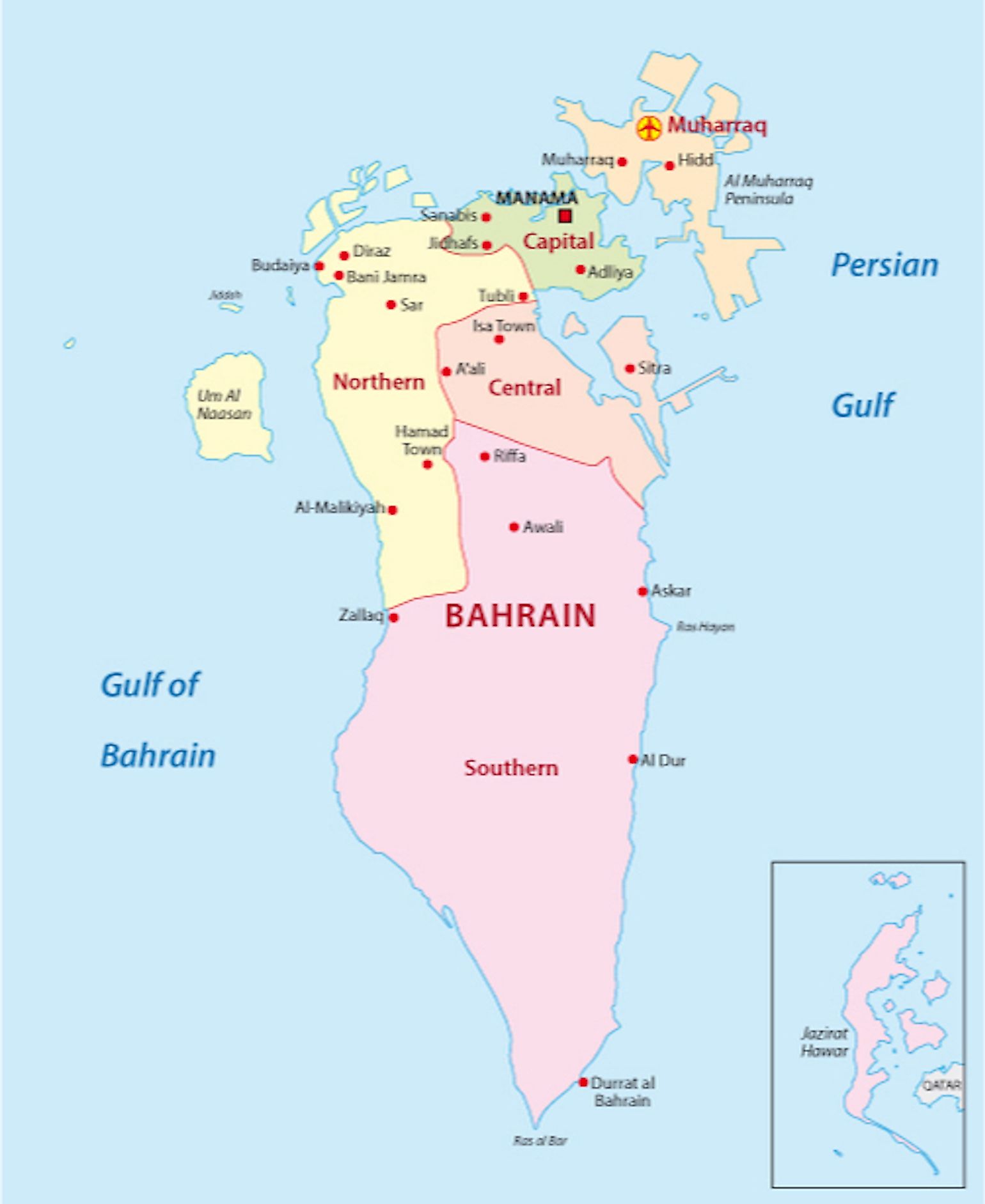 Bahrain Maps & Facts World Atlas