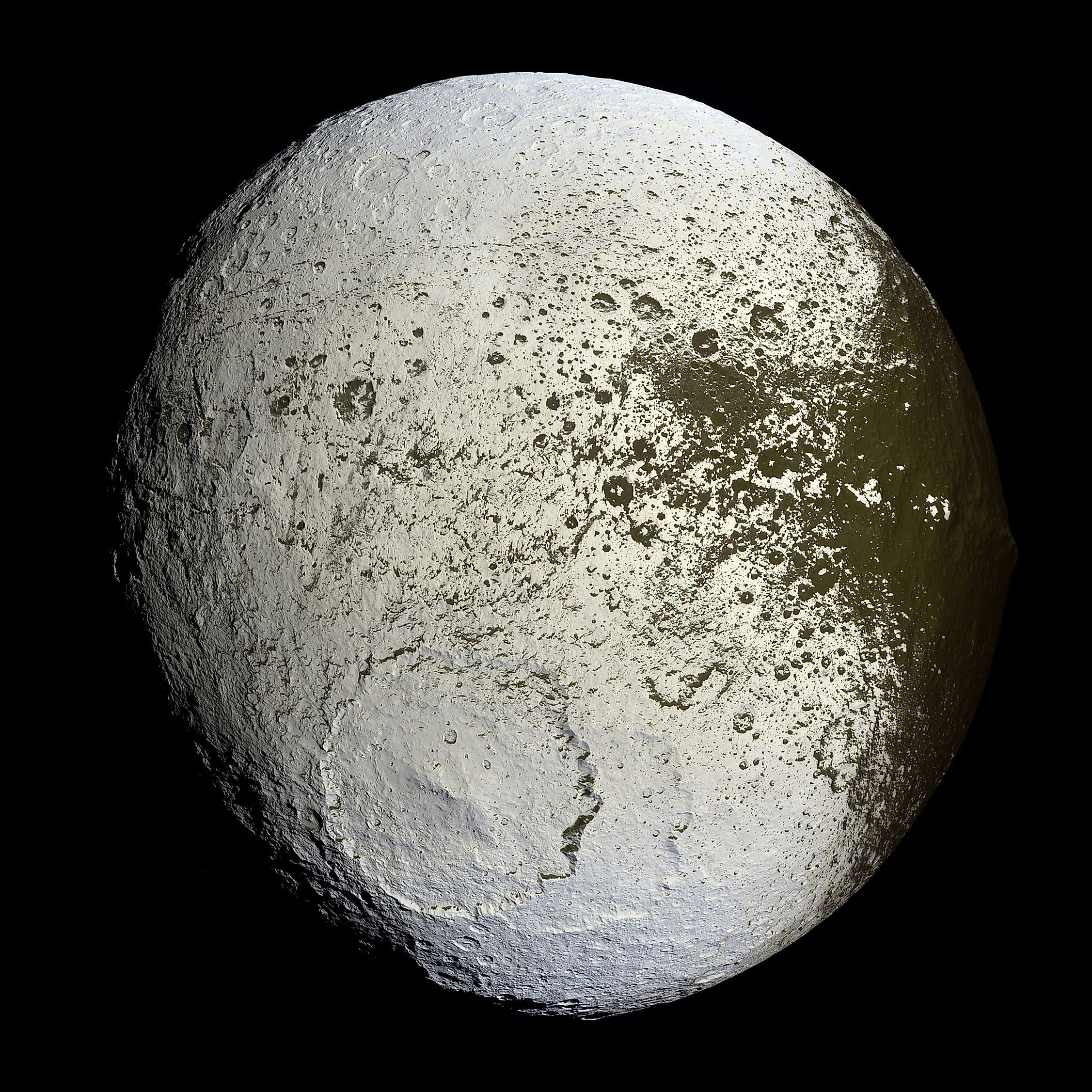 Cassini image of Iapetus. Image credit: NASA/ESA