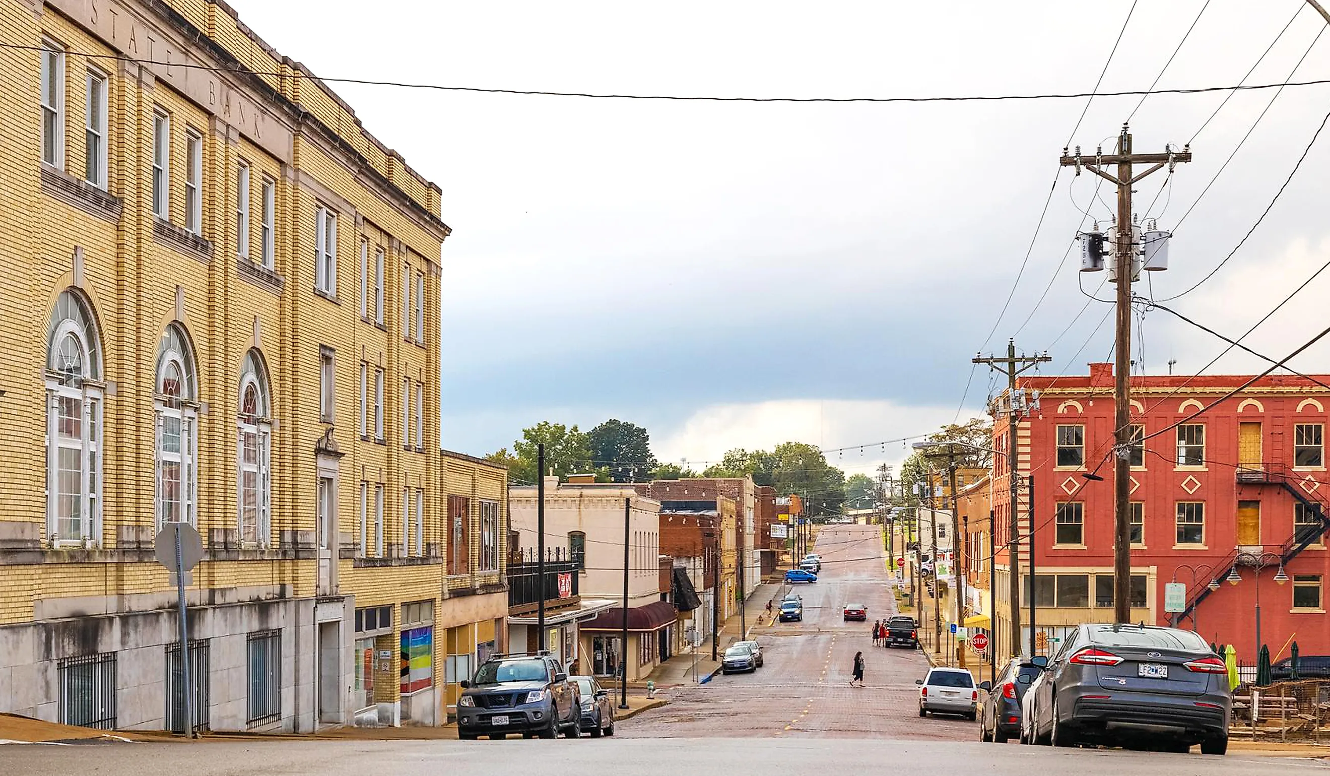 Rustic buildings in the town of Poplar Bluff, Missouri. Image credit Roberto Galan via Shutterstock  