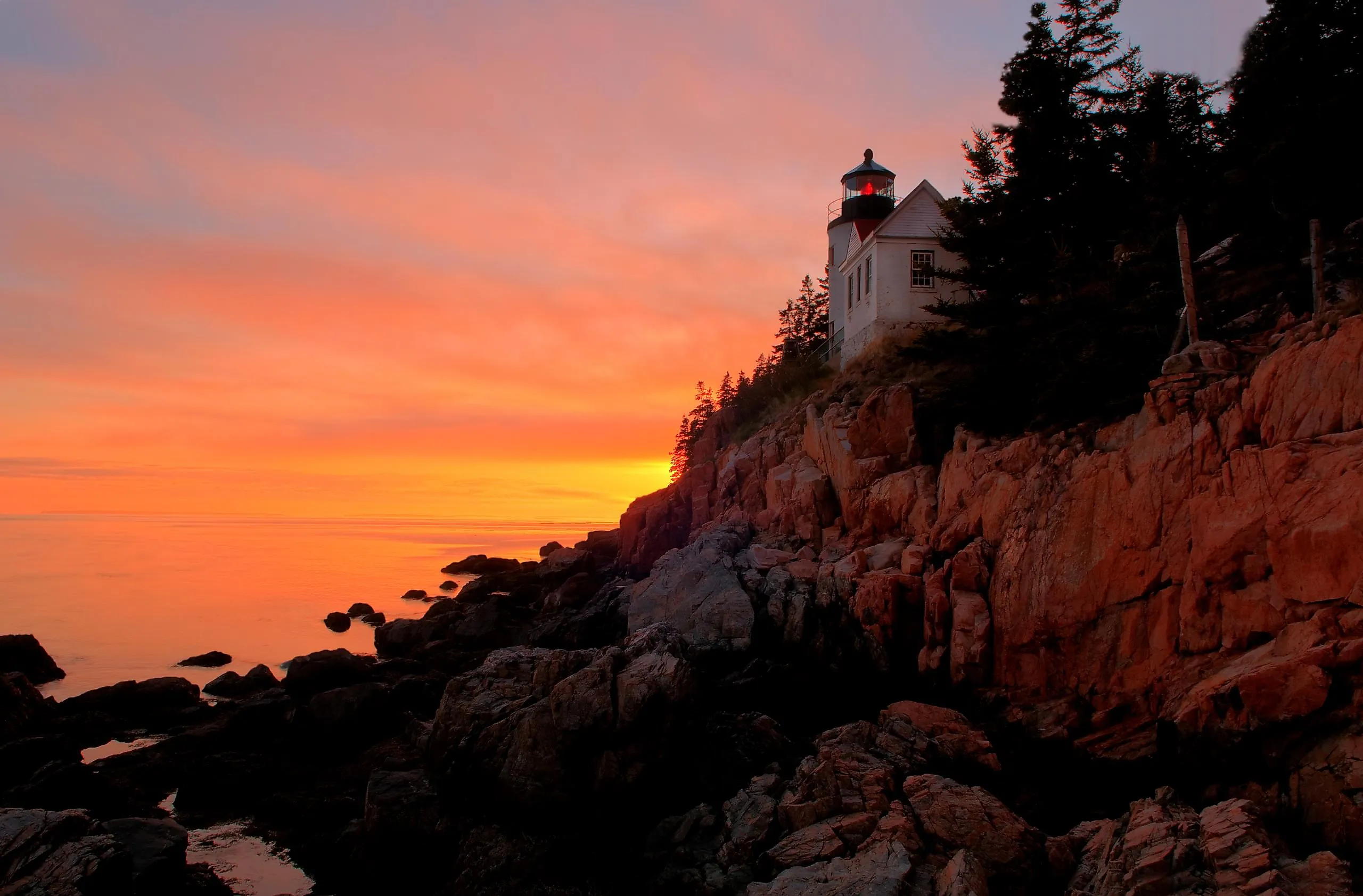 Bass Harbor Lighthouse in Bar Harbor, Maine