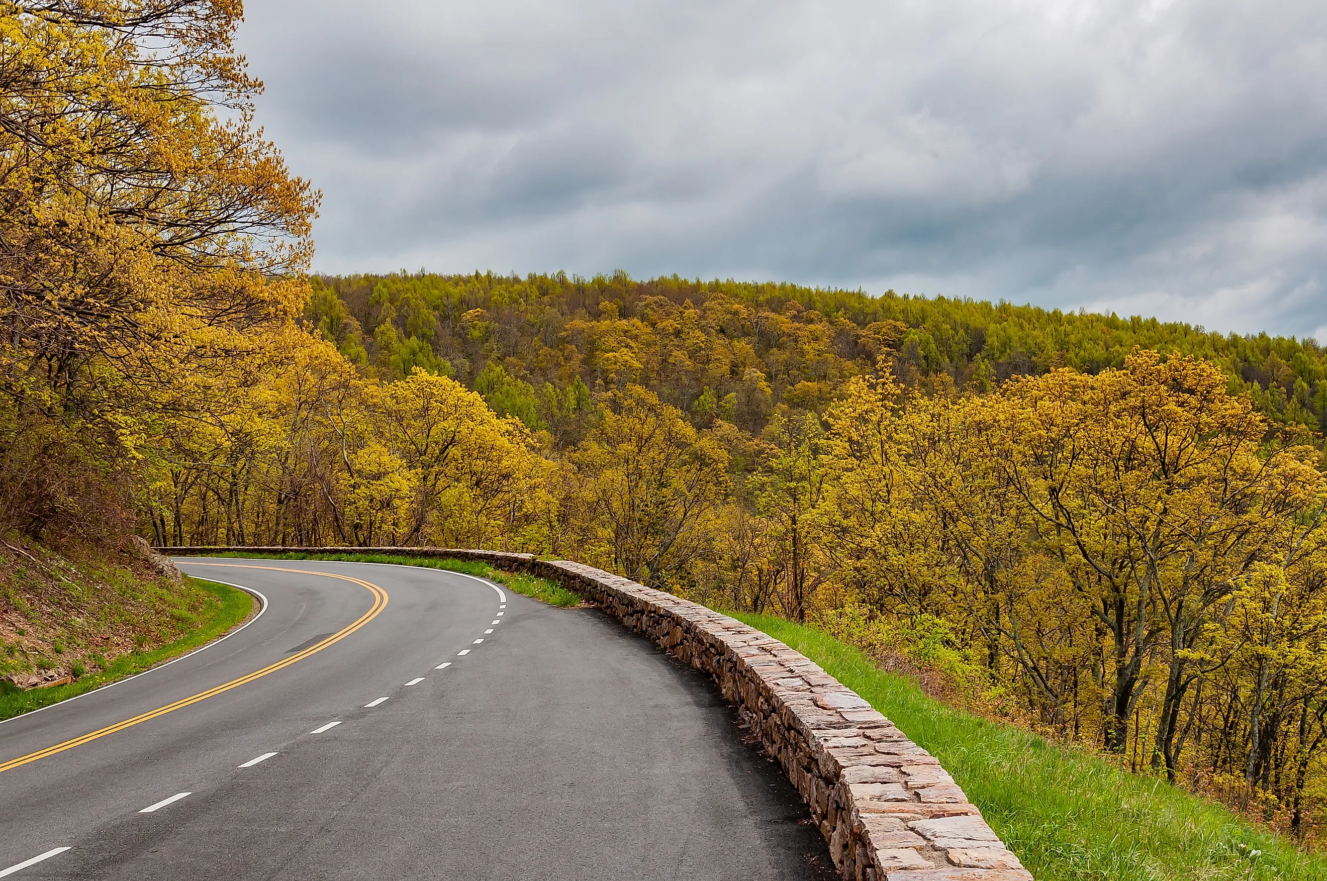 The scenic Shenandoah National Park, Virginia.