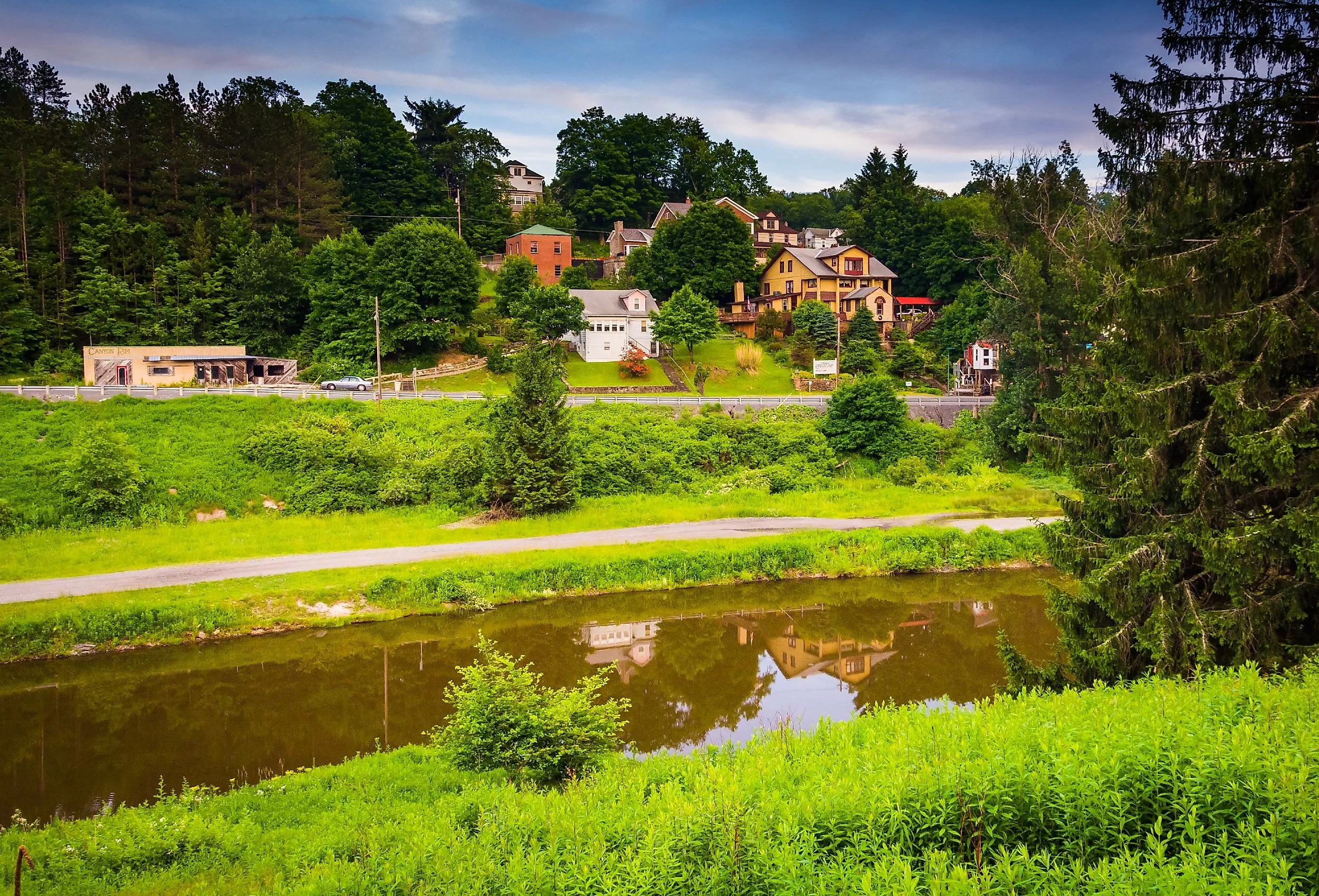 The Blackwater River in Thomas, West Virginia.