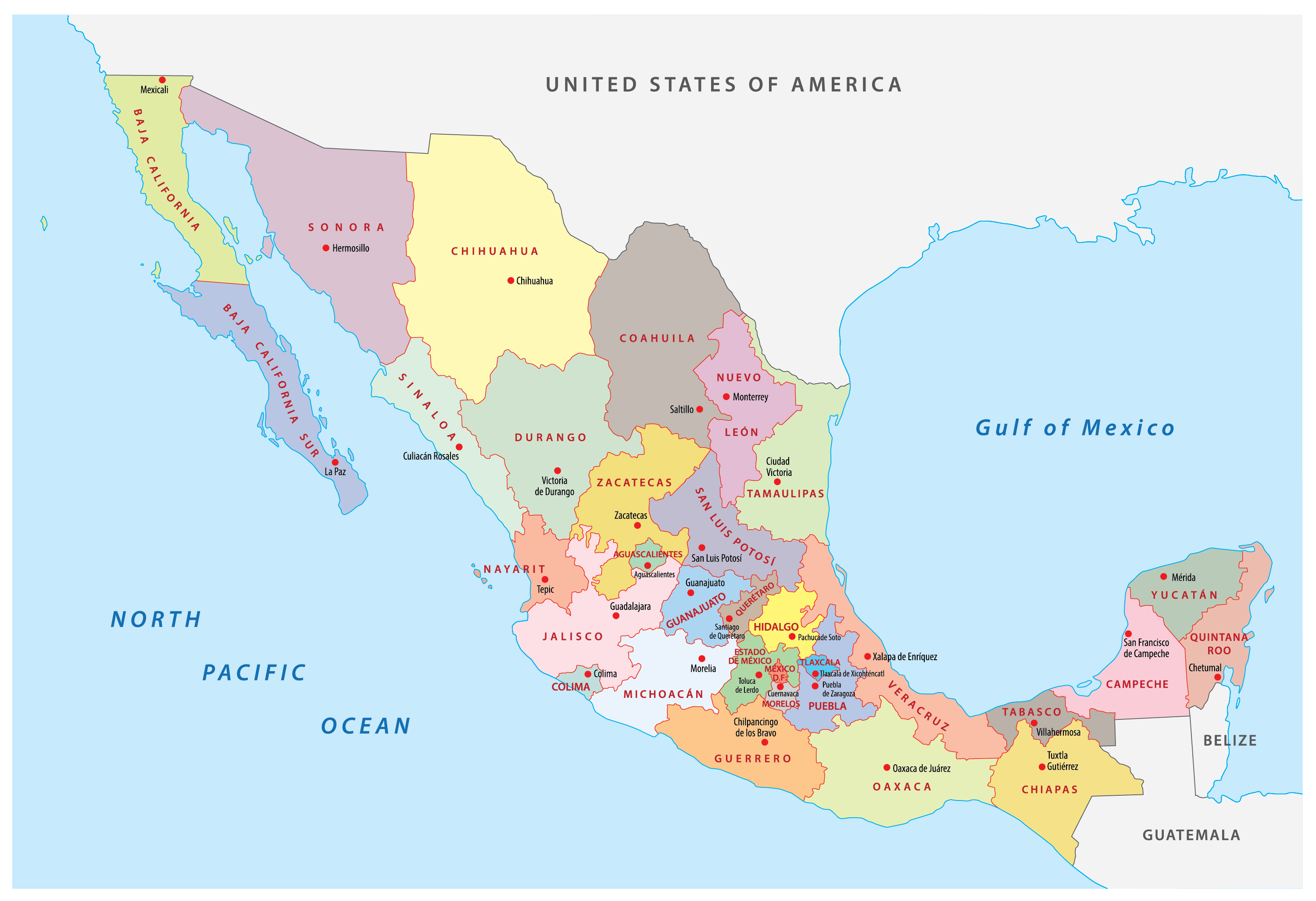 mexico-map-labeled