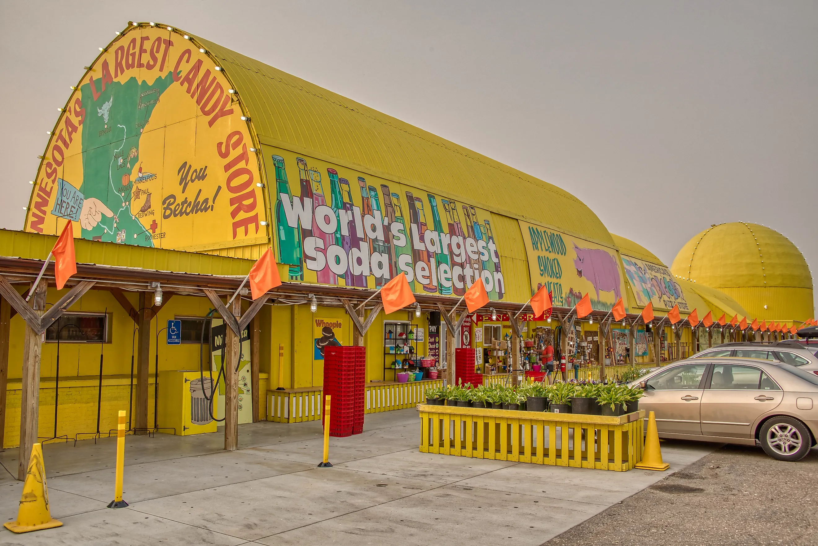 Front view of Minnesota's Largest Candy Store in Jordan, Minnesota. Editorial credit: Jacob Boomsma / Shutterstock.com