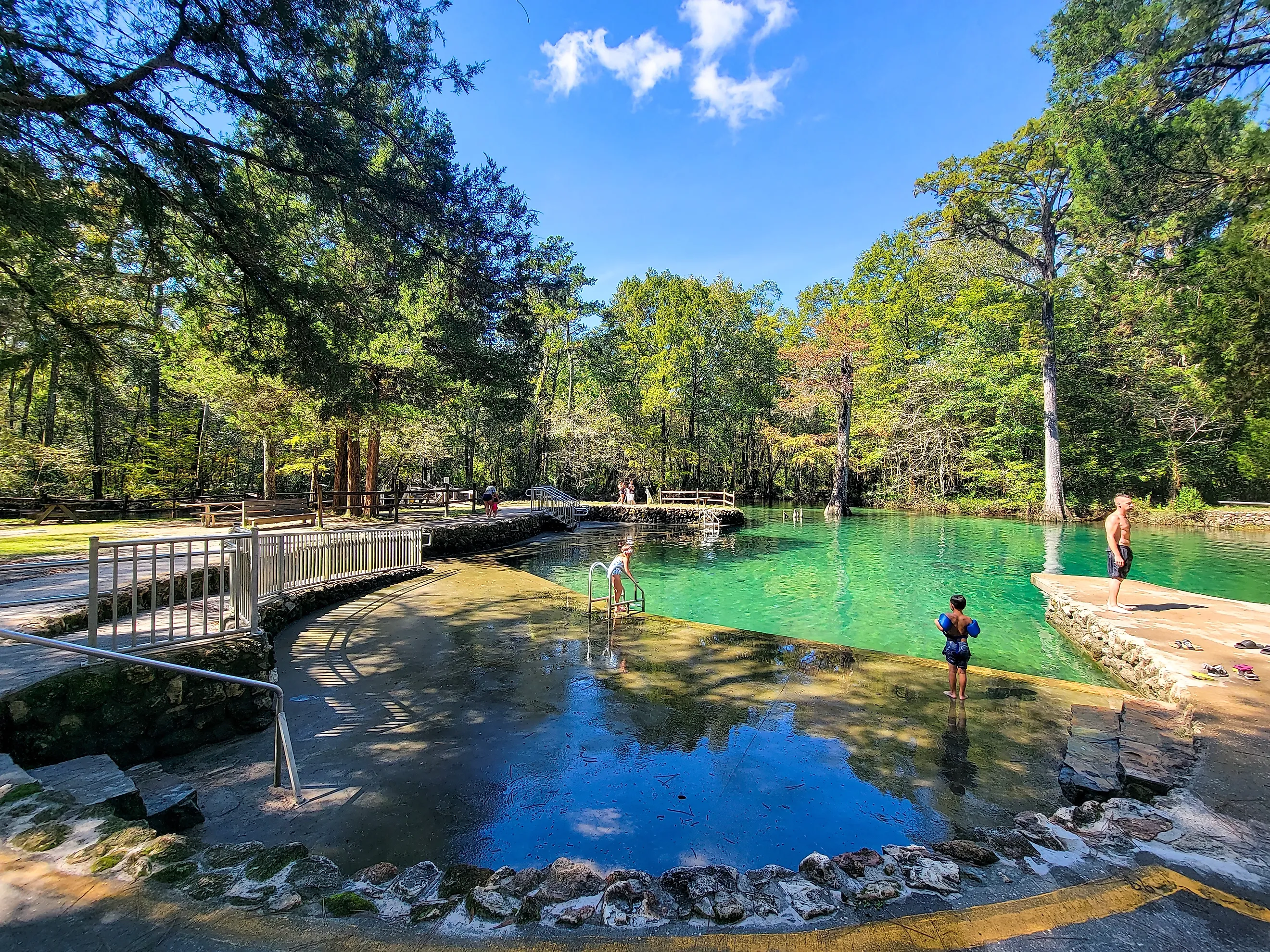 Swimming area at the Ponce de Leon Springs State Park, Florida