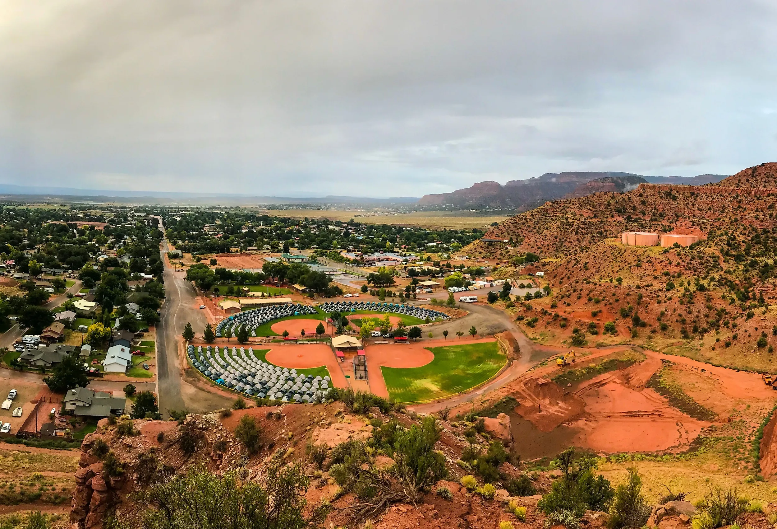 Sunrise in Kanab, Utah.