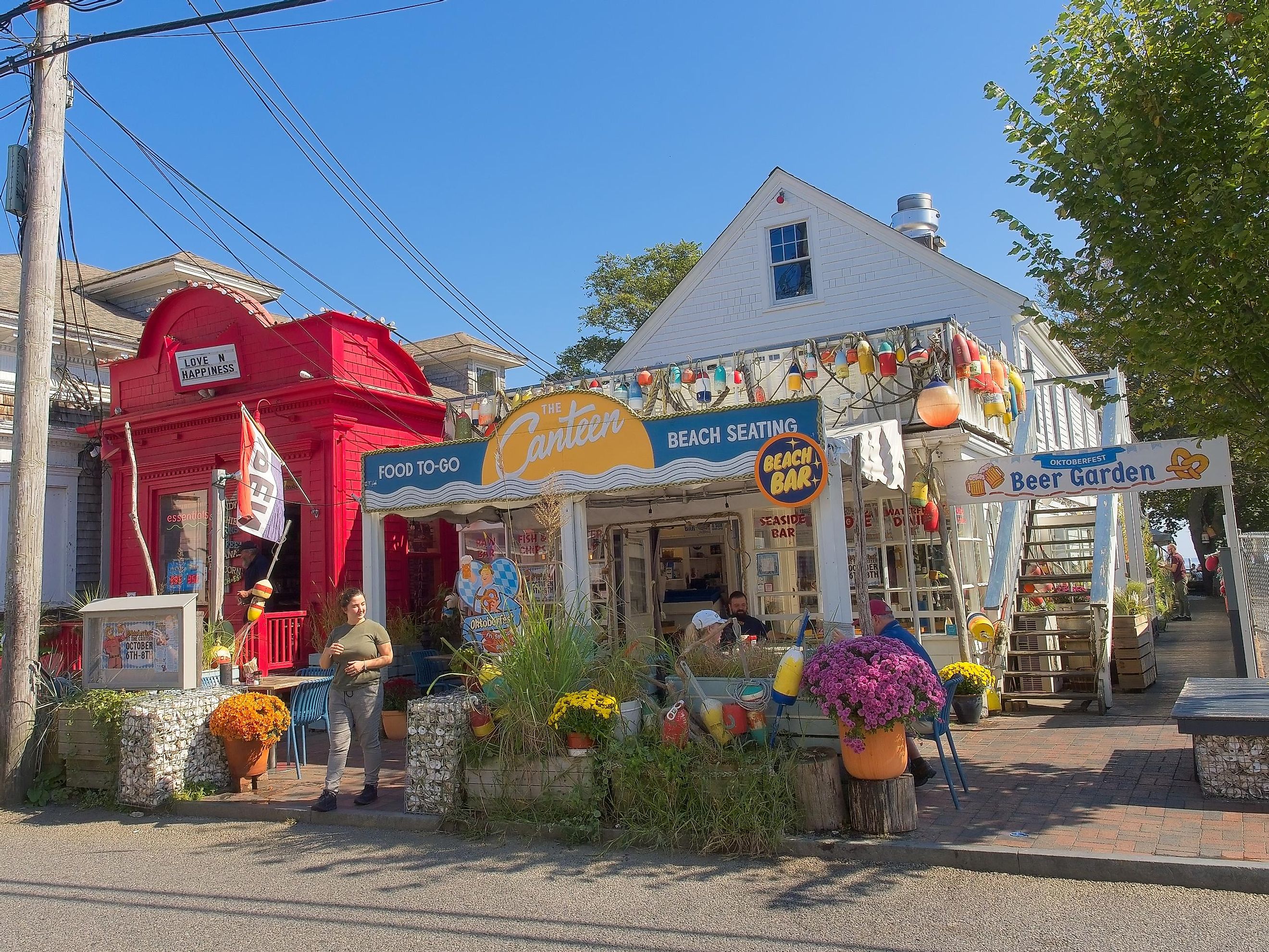 Busy shops and tourists in old town Provincetown, Cape Cod, Massachusetts, via Peter Blottman Photography / iStock.com