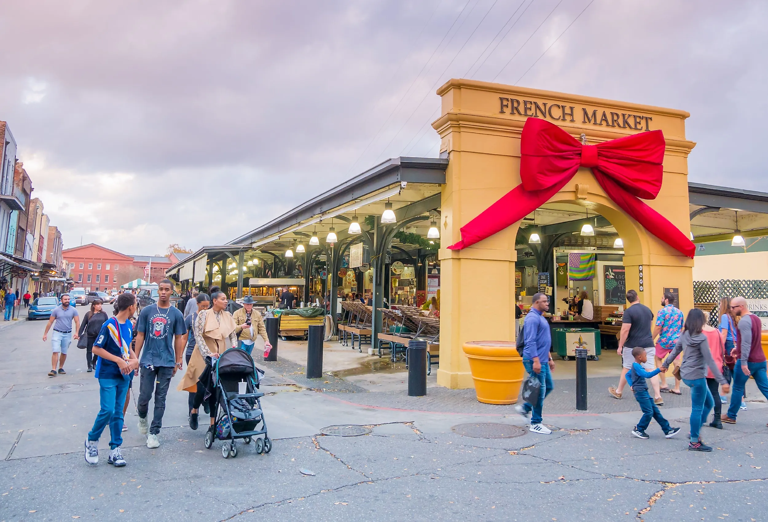 The French Quarter during Christmas time, New Orleans, Louisiana. Image credit Christian Ouellet via Shutterstock