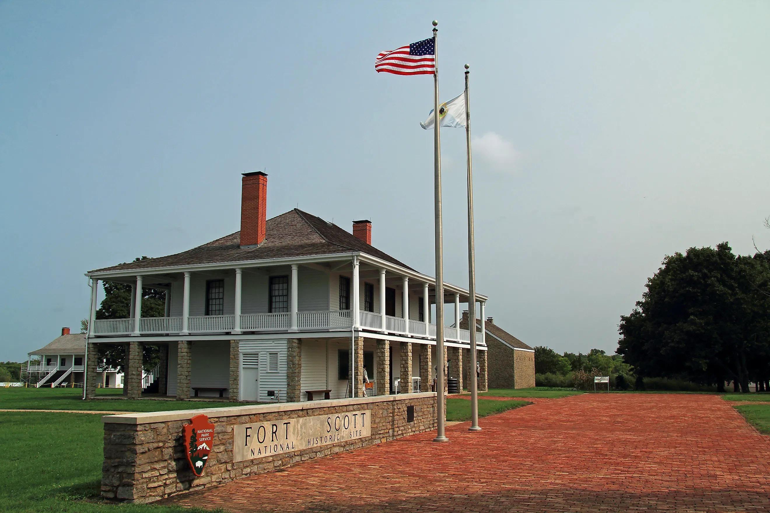 Fort Scott National Historic Site in Fort Scott, Kansas. William Silver / Shutterstock.com