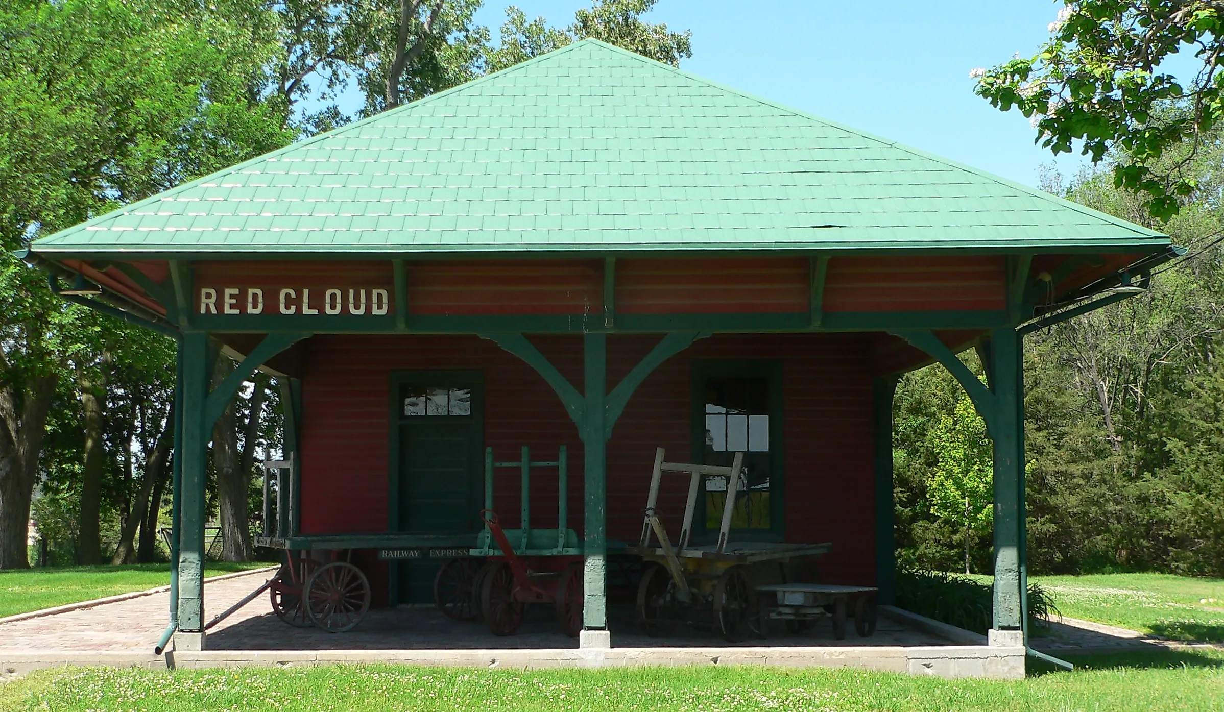 Burlington Depot, located at 238 N. Seward Street in Red Cloud, Nebraska.