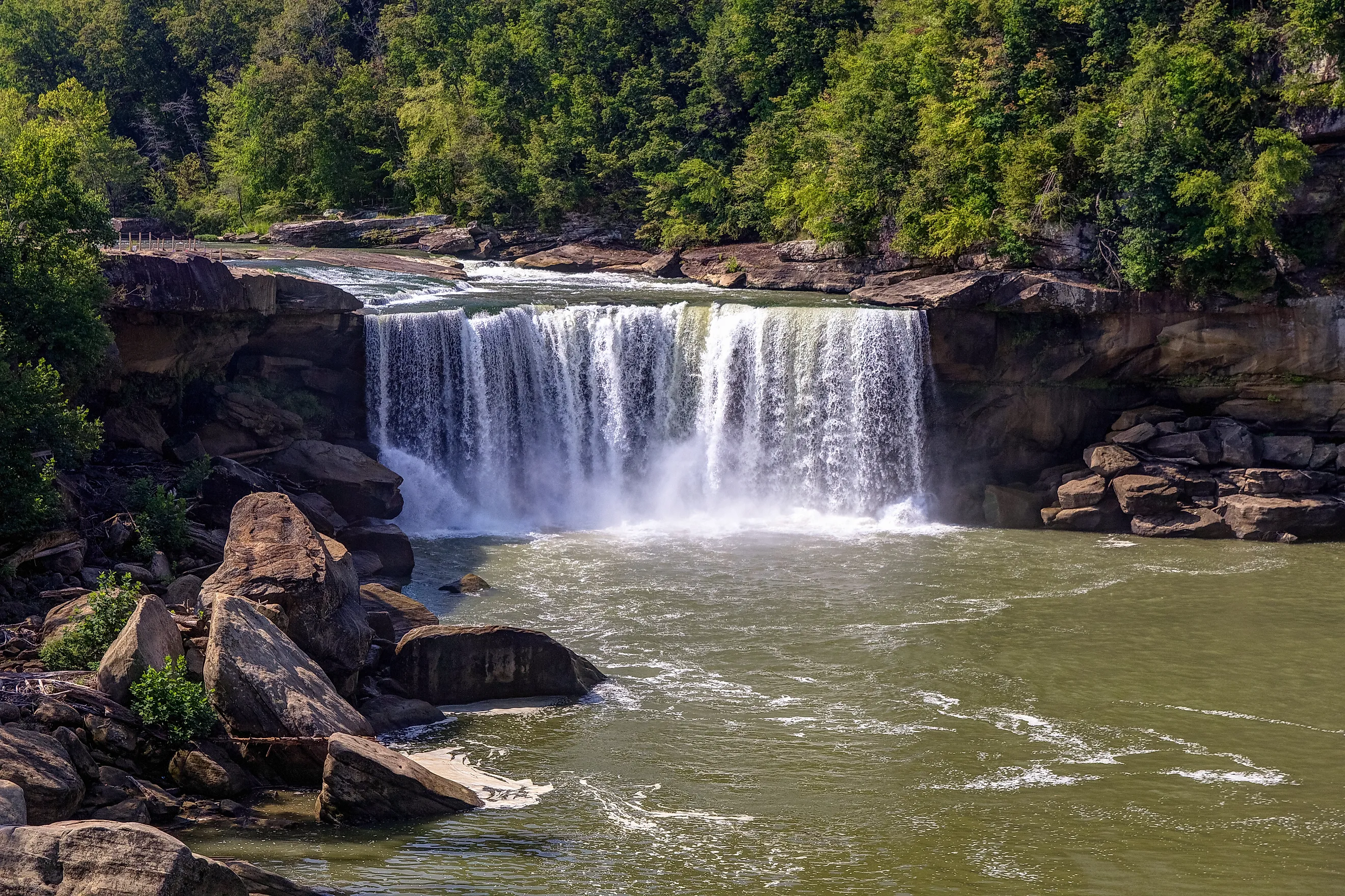 Cumberland Falls near Corbin, Kentucky.