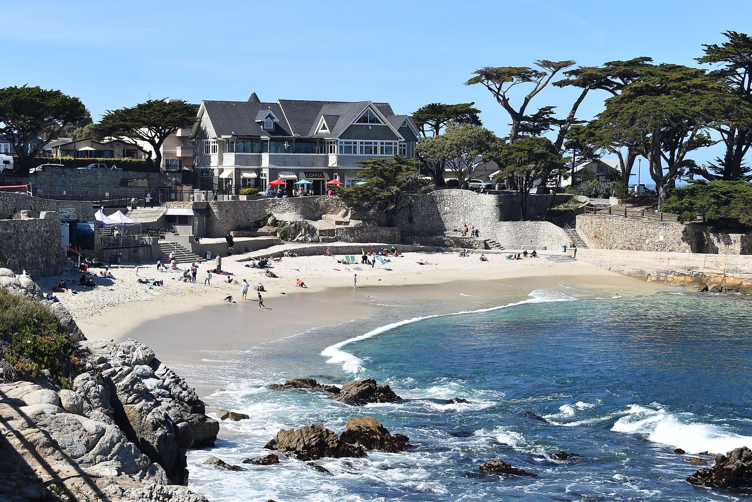 Lovers Point Park in Pacific Grove, California, Monterey County 