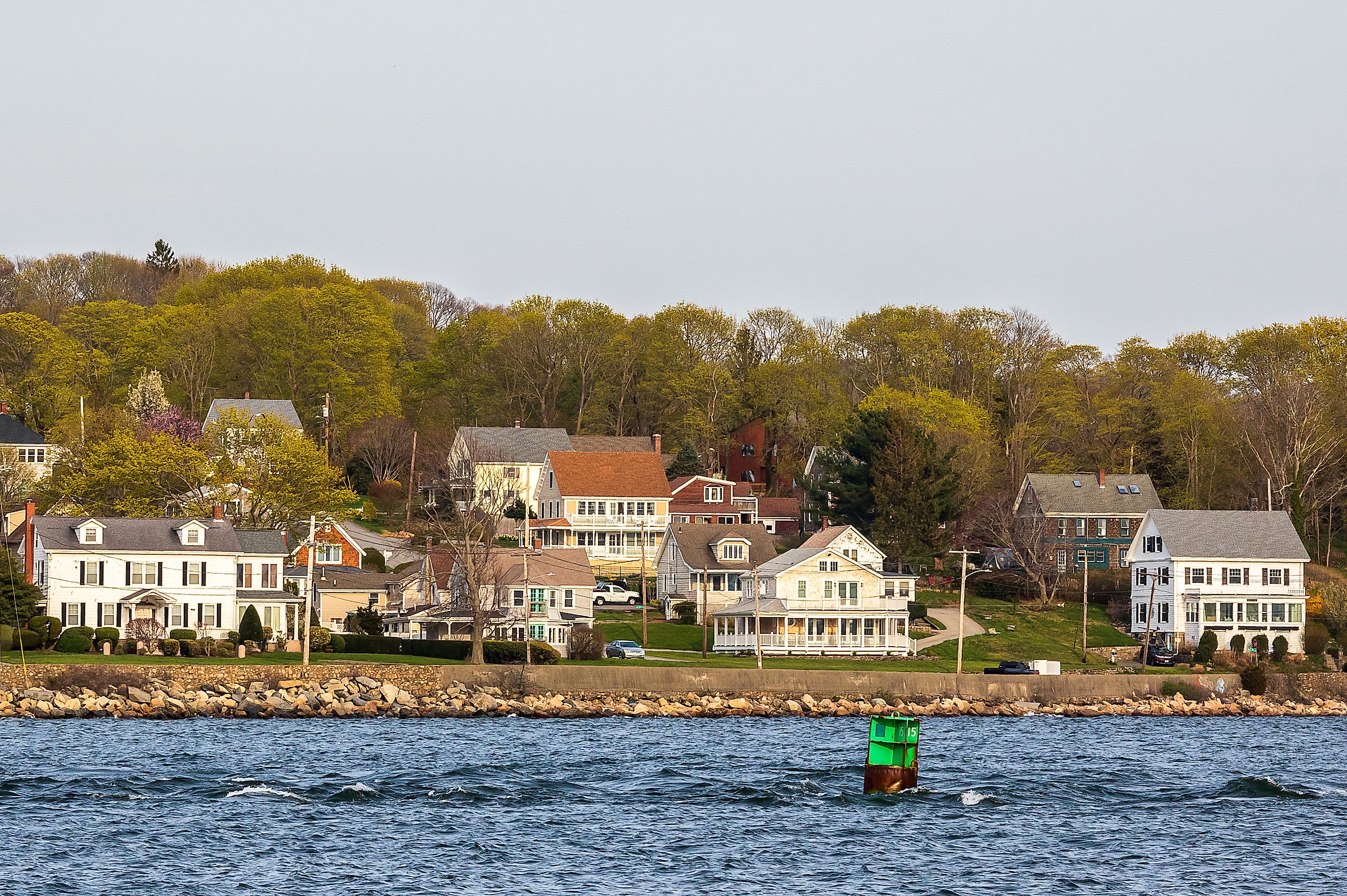 Sakonnet River in Tiverton, Rhode Island