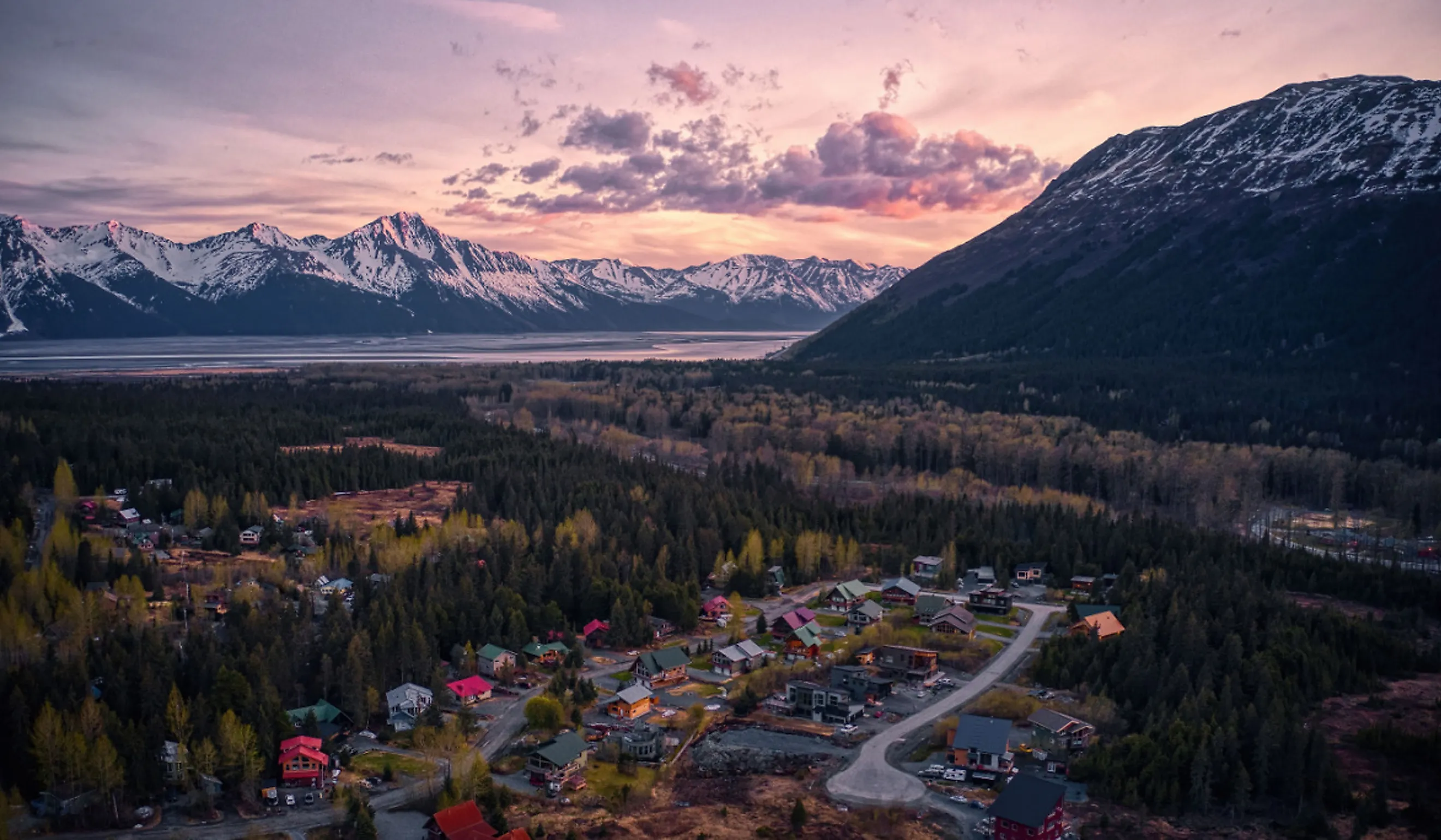 Resort town of Girdwood, Alaska.