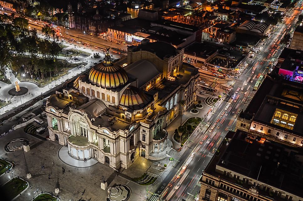 Palace of Fine Arts, Mexico City, Mexico.