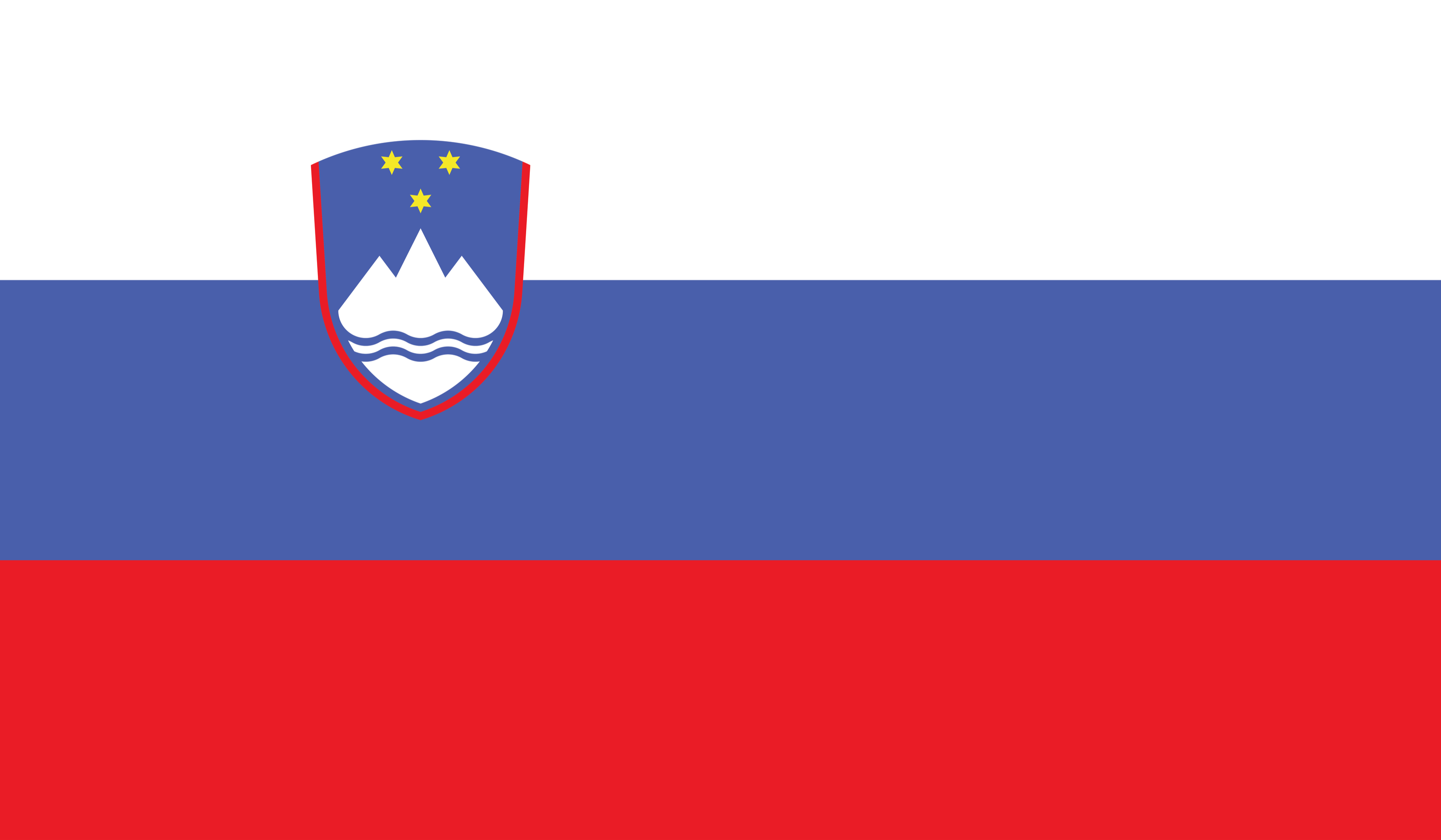 The national flag of Slovenia features the Slovenian coat of arms.
