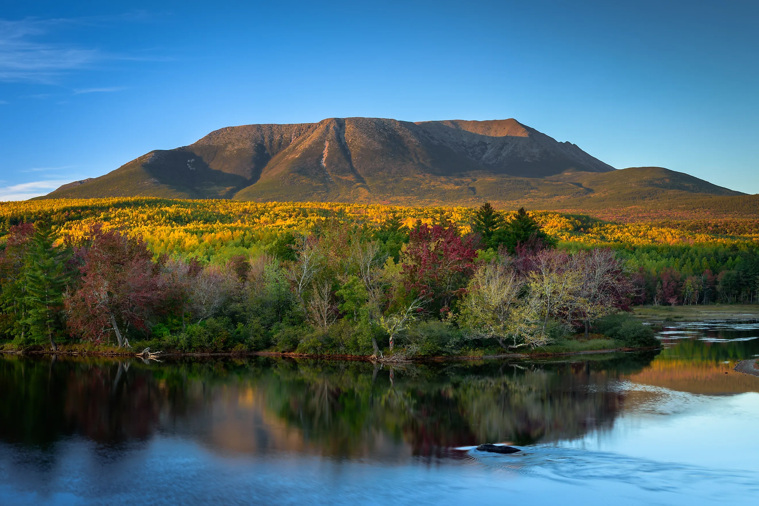 Mount Katahdin in Baxter State Park, Maine.