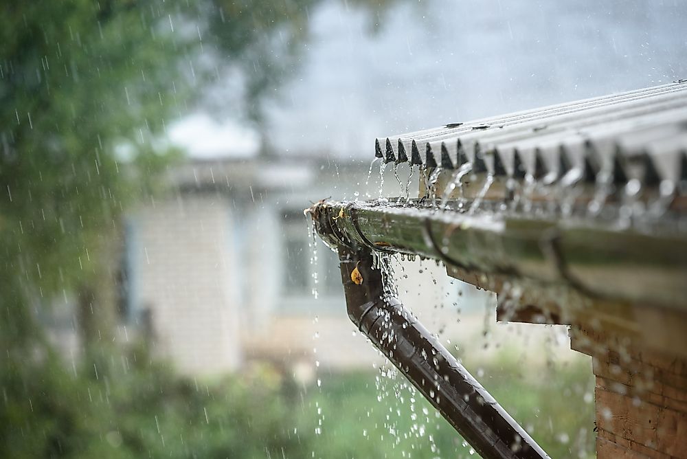 Rainwater is an example of a water source.