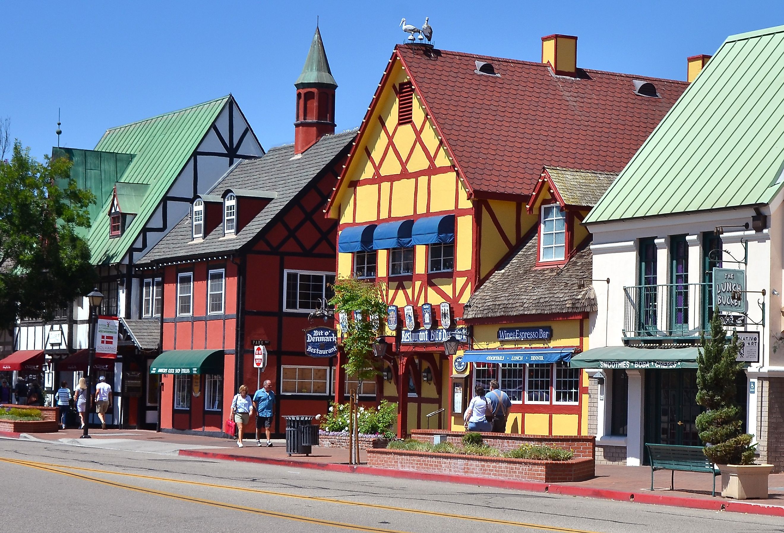 A view of the Danish Village of Solvang located in northern Santa Barbara County, California. Image credit Bill Morson via Shutterstock