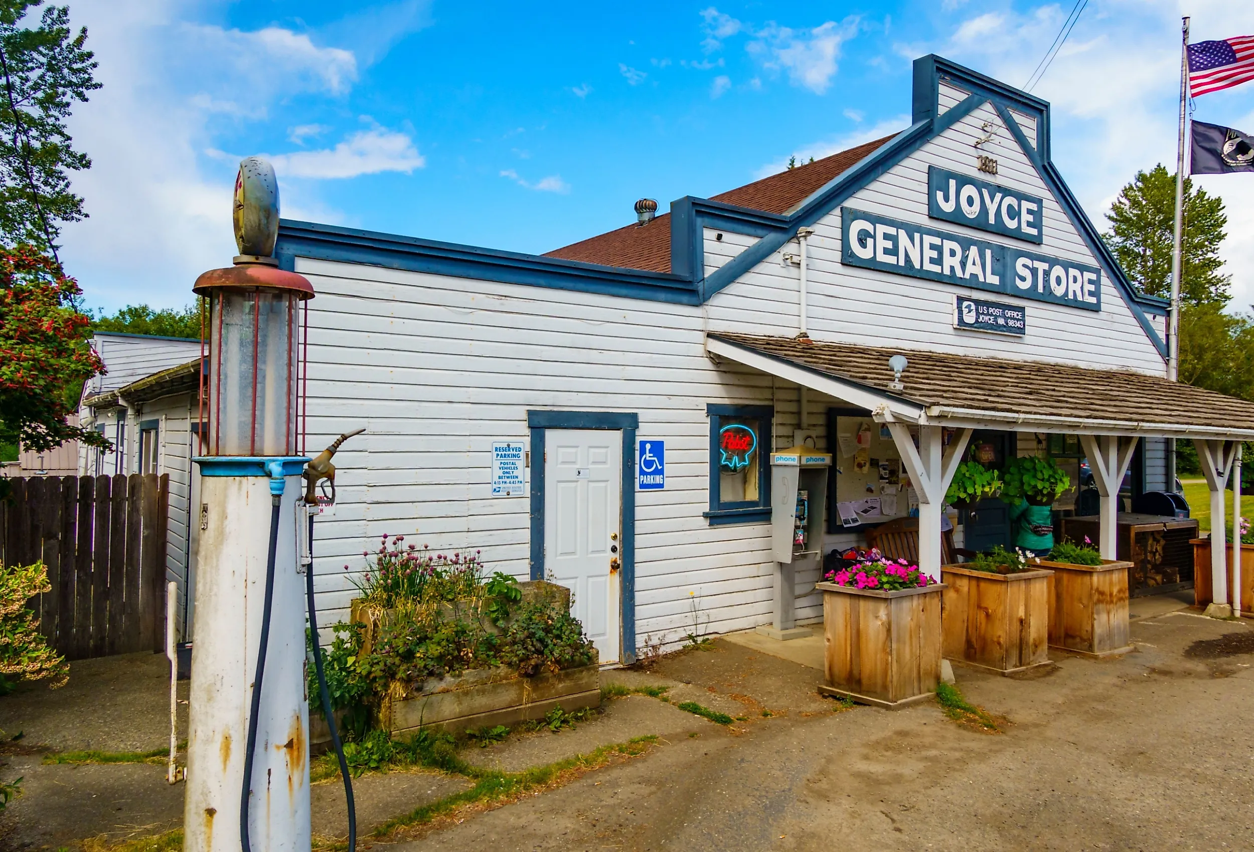 Joyce General Store, Joyce, Washington State, USA. Editorial credit: Danita Delimont / Shutterstock.com