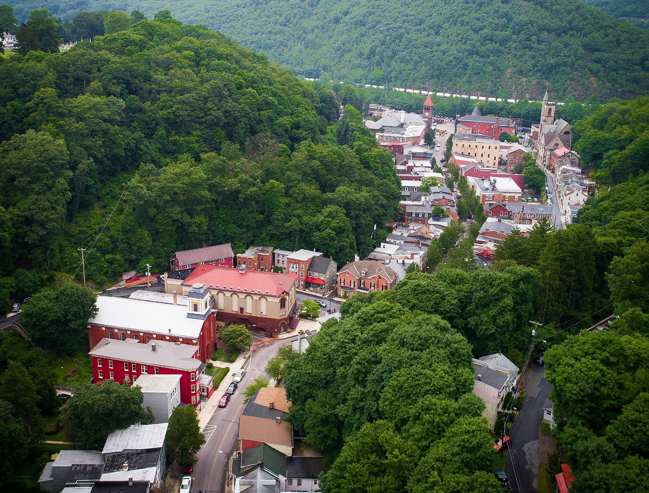 Overlooking Jim Thorpe, Pennsylvania.
