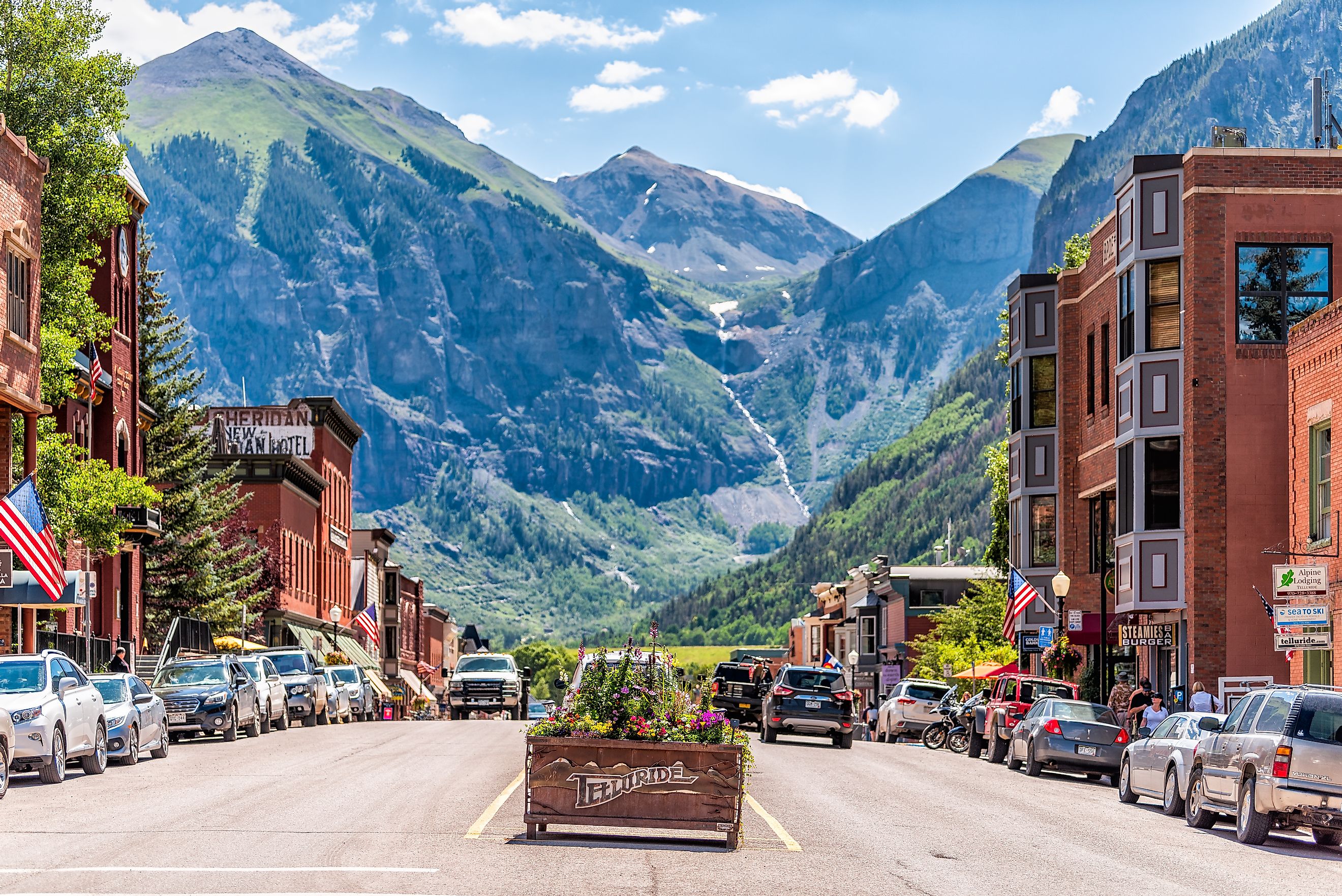 The charming Colorado town of Telluride.