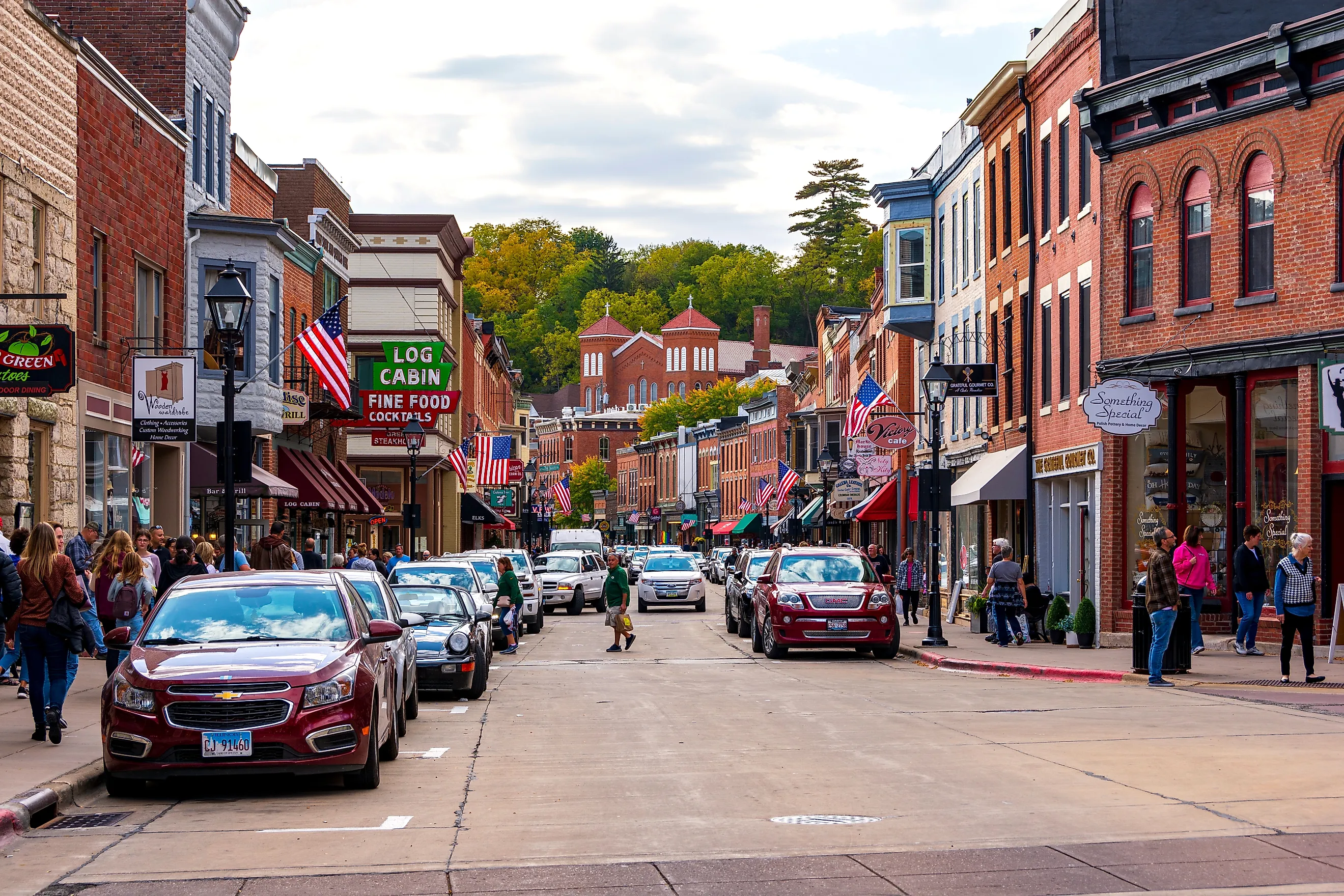 The Main Street in Galena, Illinois. Editorial credit: David S. Swierczek / Shutterstock.com.